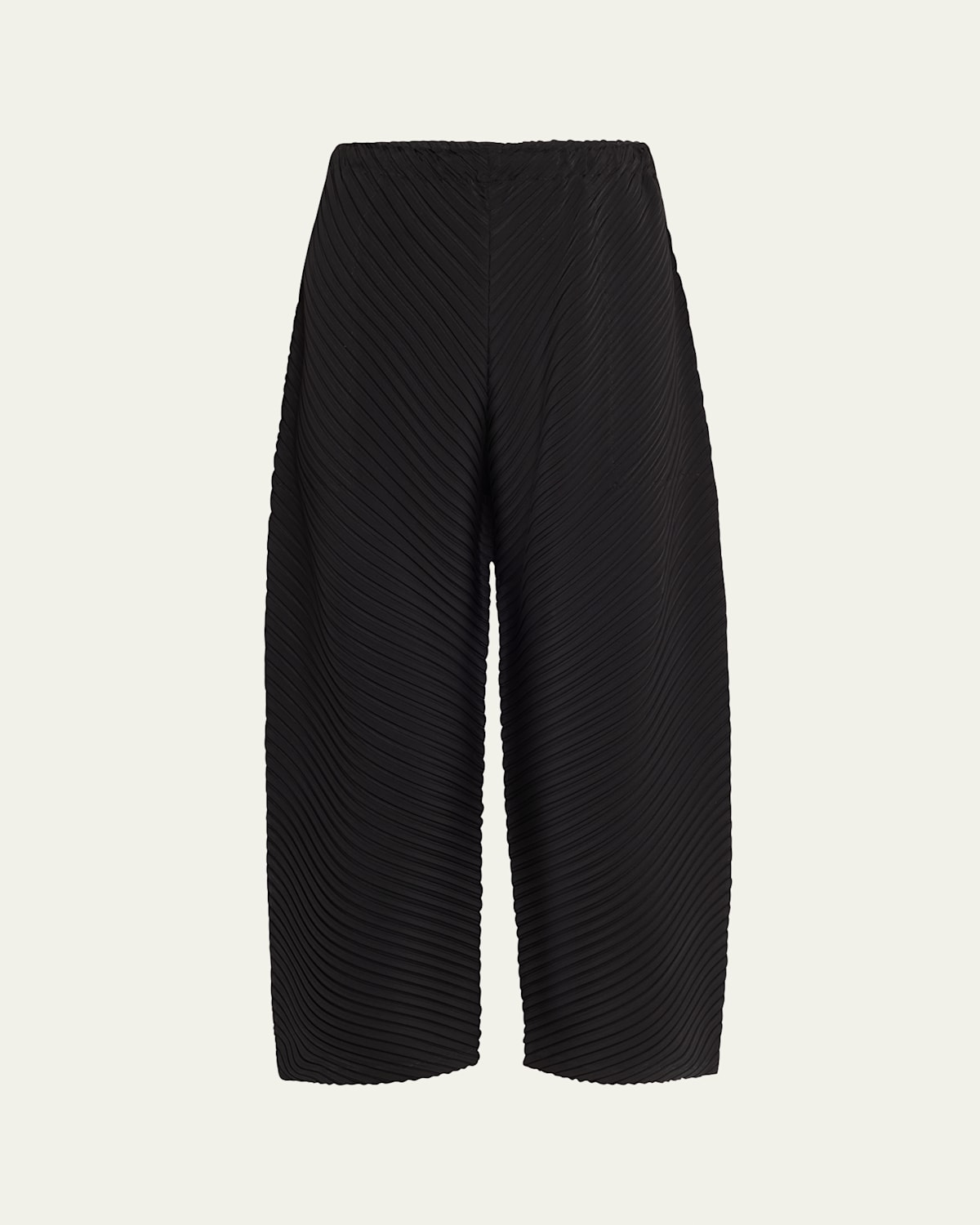 Vigor Pleats Cropped Wide-Leg Pants