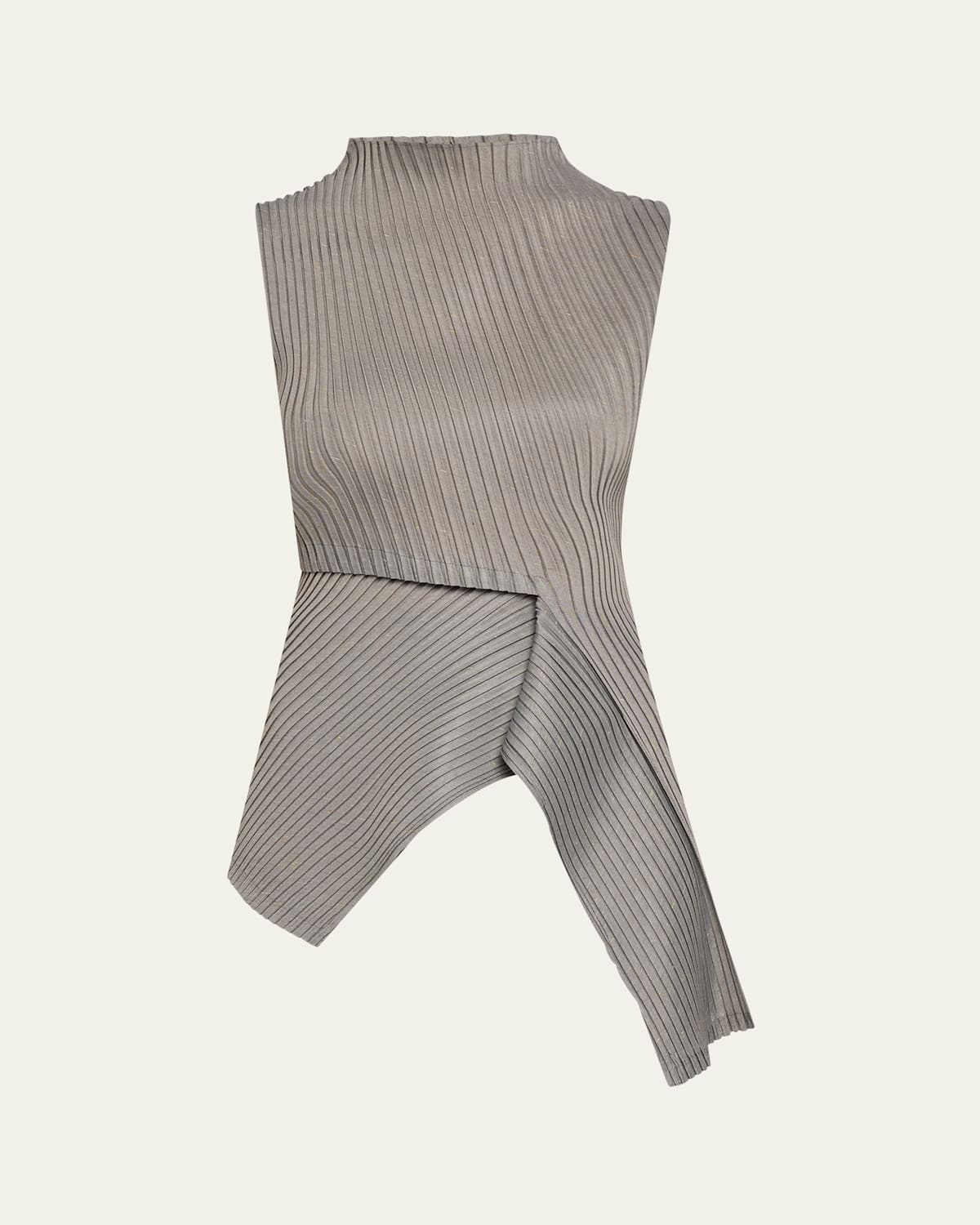 ISSEY MIYAKE RESTORE BLEND PLEATS SLEEVELESS TOP 