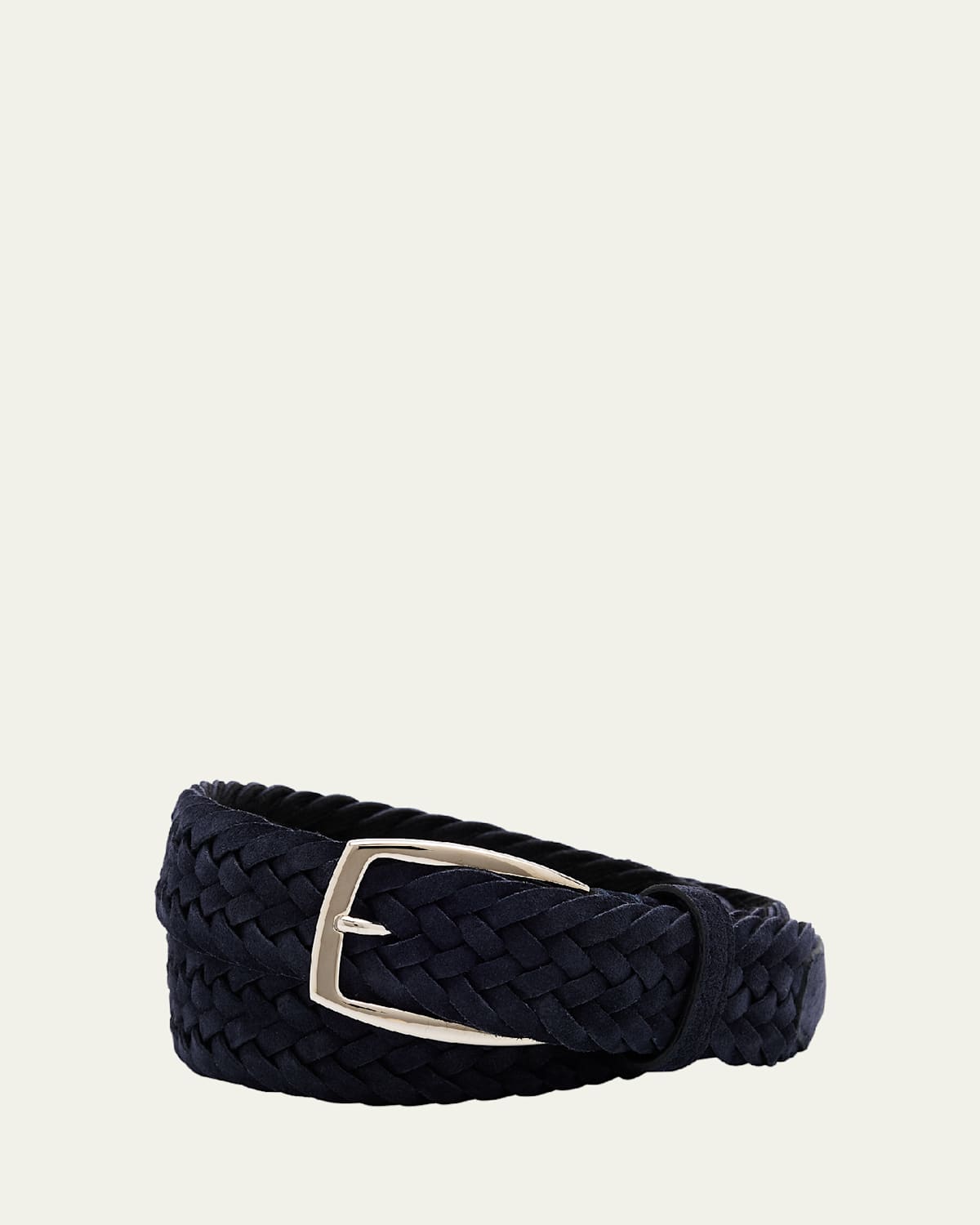 Men's Woven Leather Belt