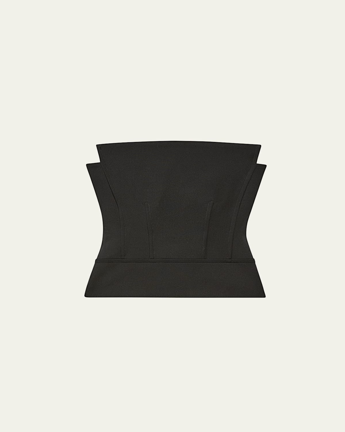 Another Tomorrow Architectural Bustier Black In Black