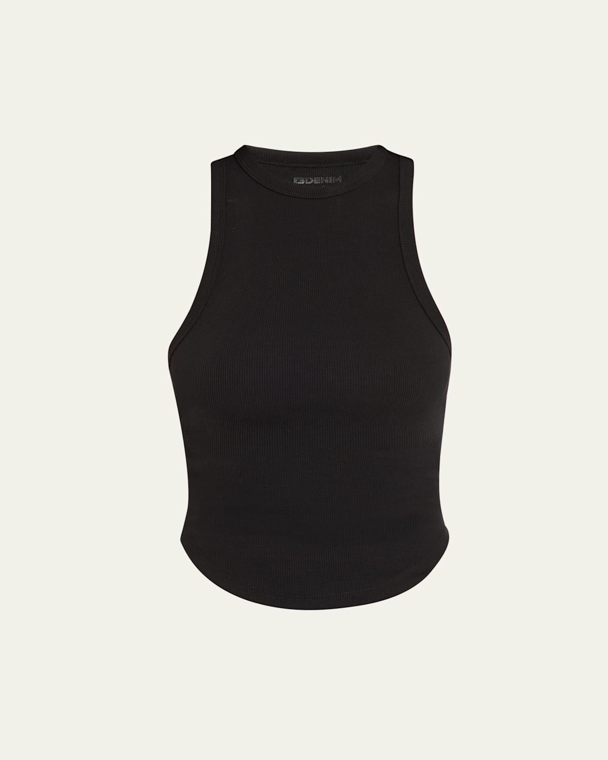 EB DENIM CURVE RIB-KNIT TANK TOP 