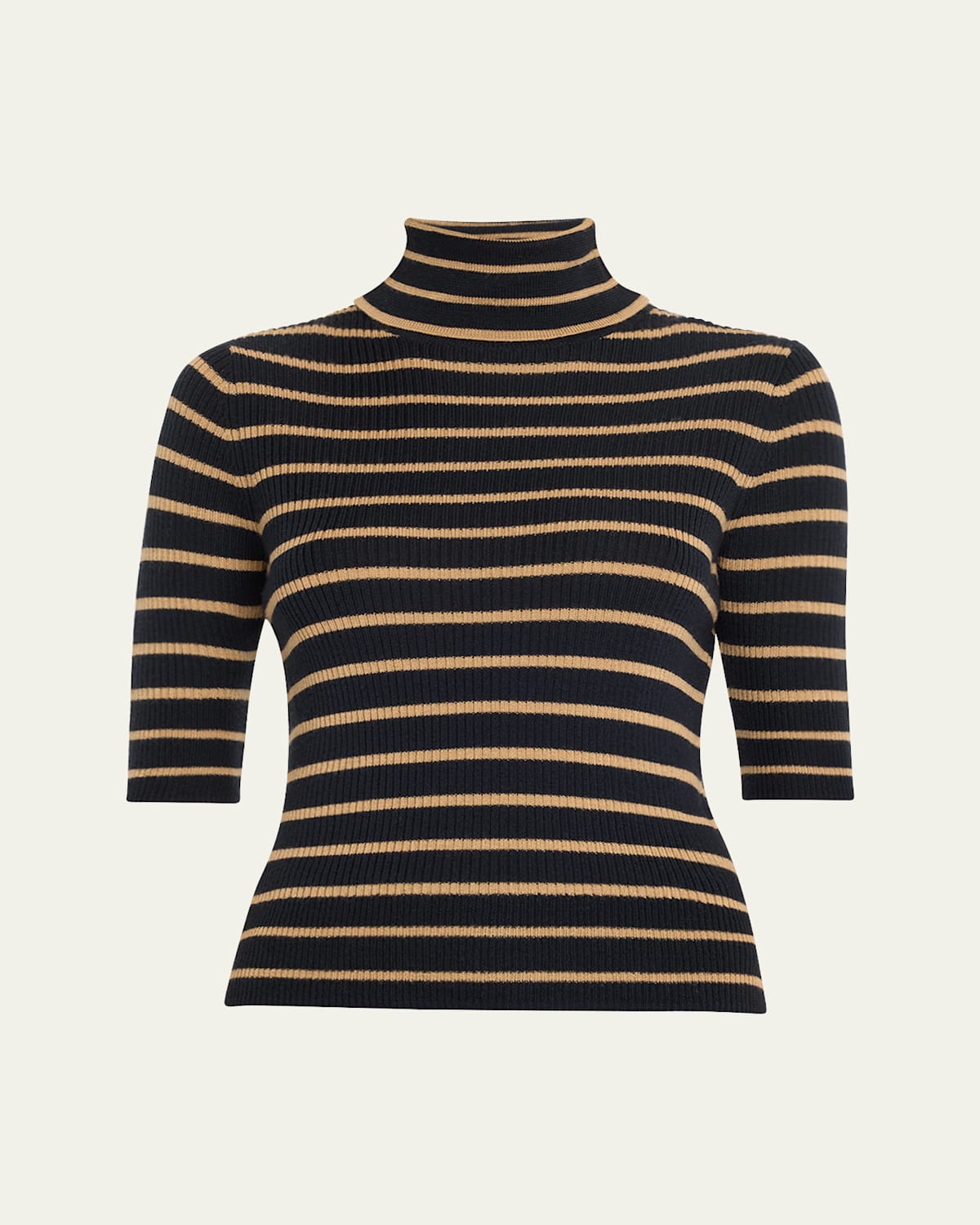 Katrina Striped Turtleneck Sweater