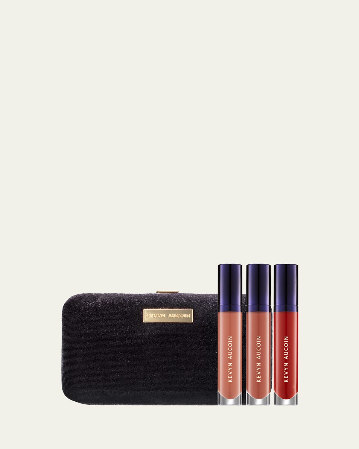 Velveteen Lip Clutch