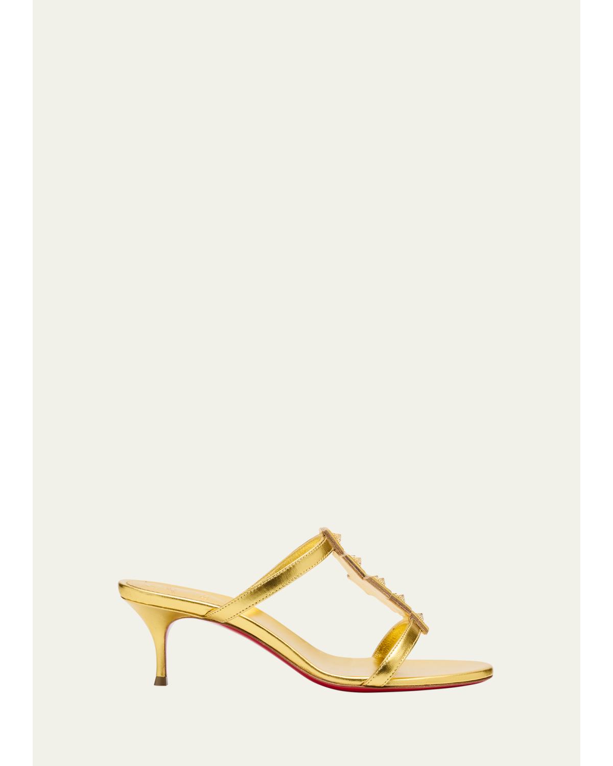 Diwalina Spike Metallic Nappa Sandals