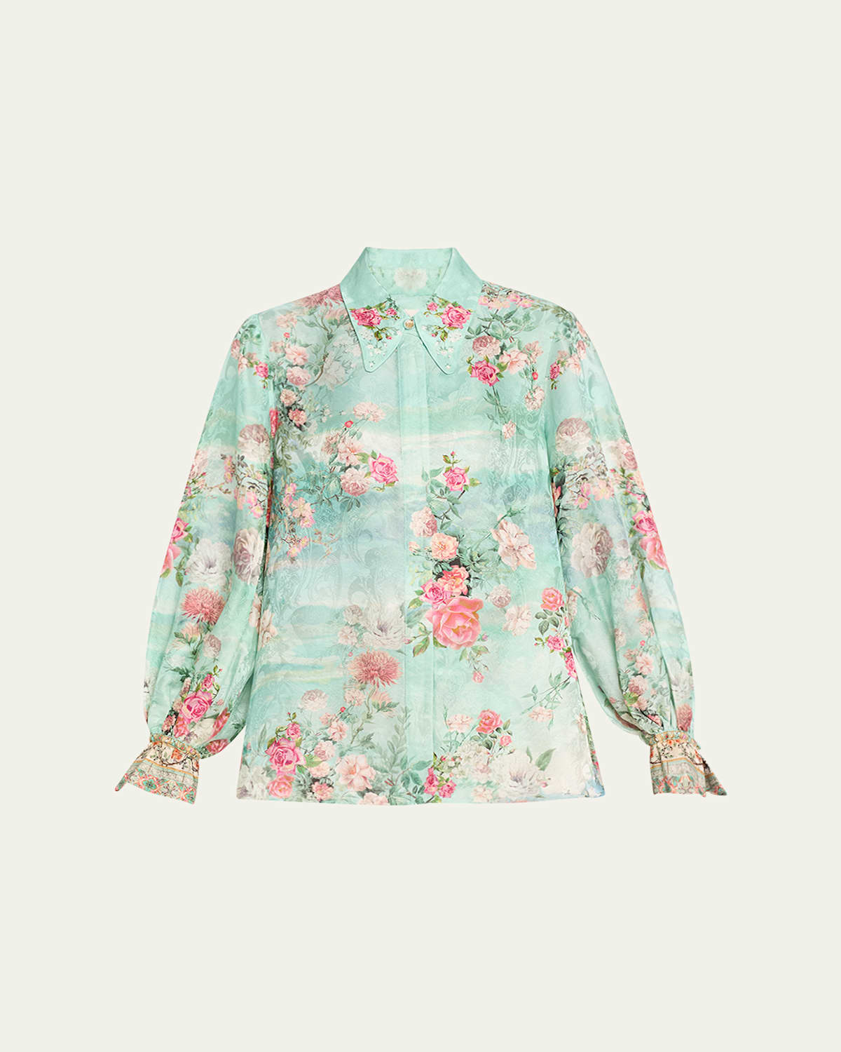 Jewellery Museum Curved Collar Blouse