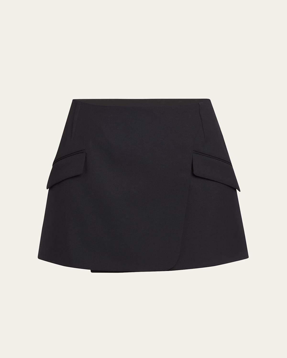 Shop Simkhai Payton Mini Wrap Skirt In Black