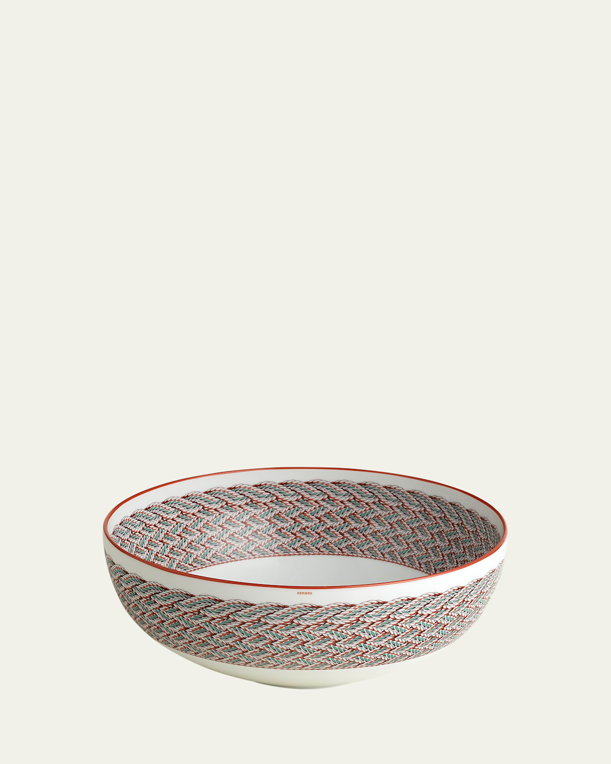 Pre-owned Hermes Tressages Equestres Serving Bowl