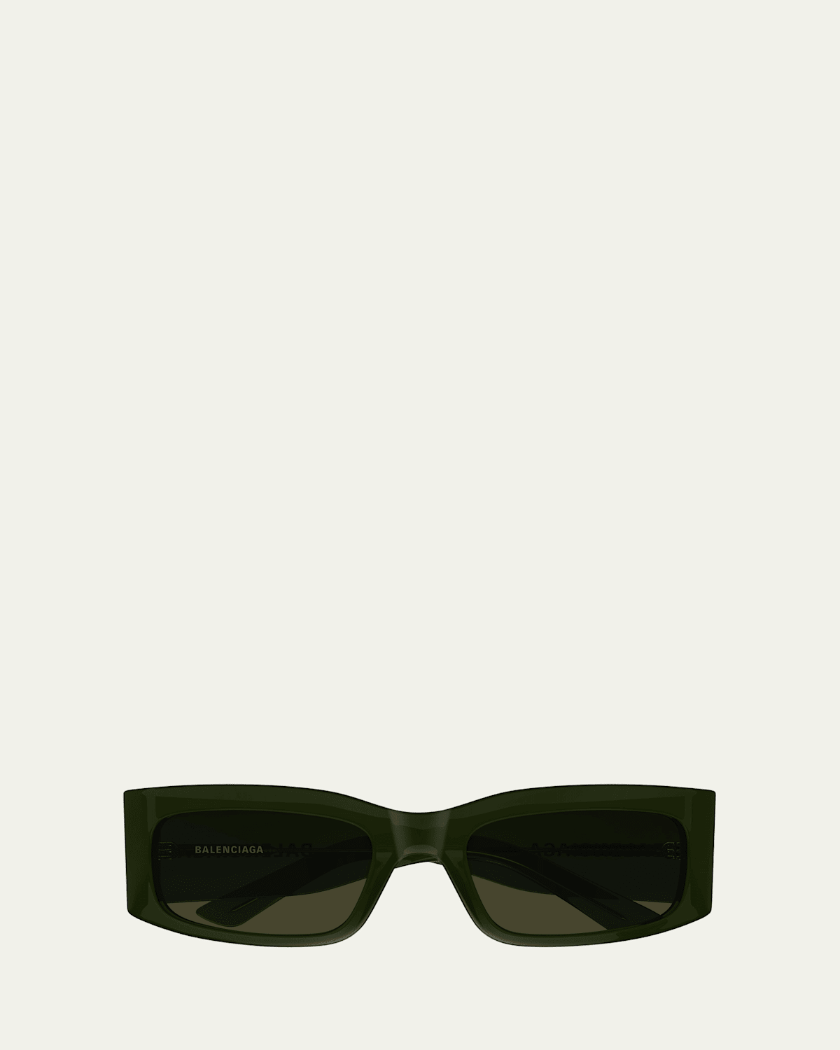 BALENCIAGA MEN'S BB0328S ACETATE AND NYLON RECTANGLE SUNGLASSES 