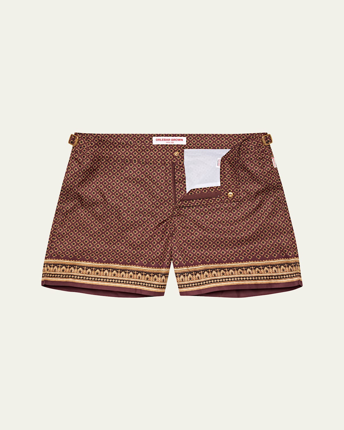 Men's Setter Geometric Print Swim Shorts