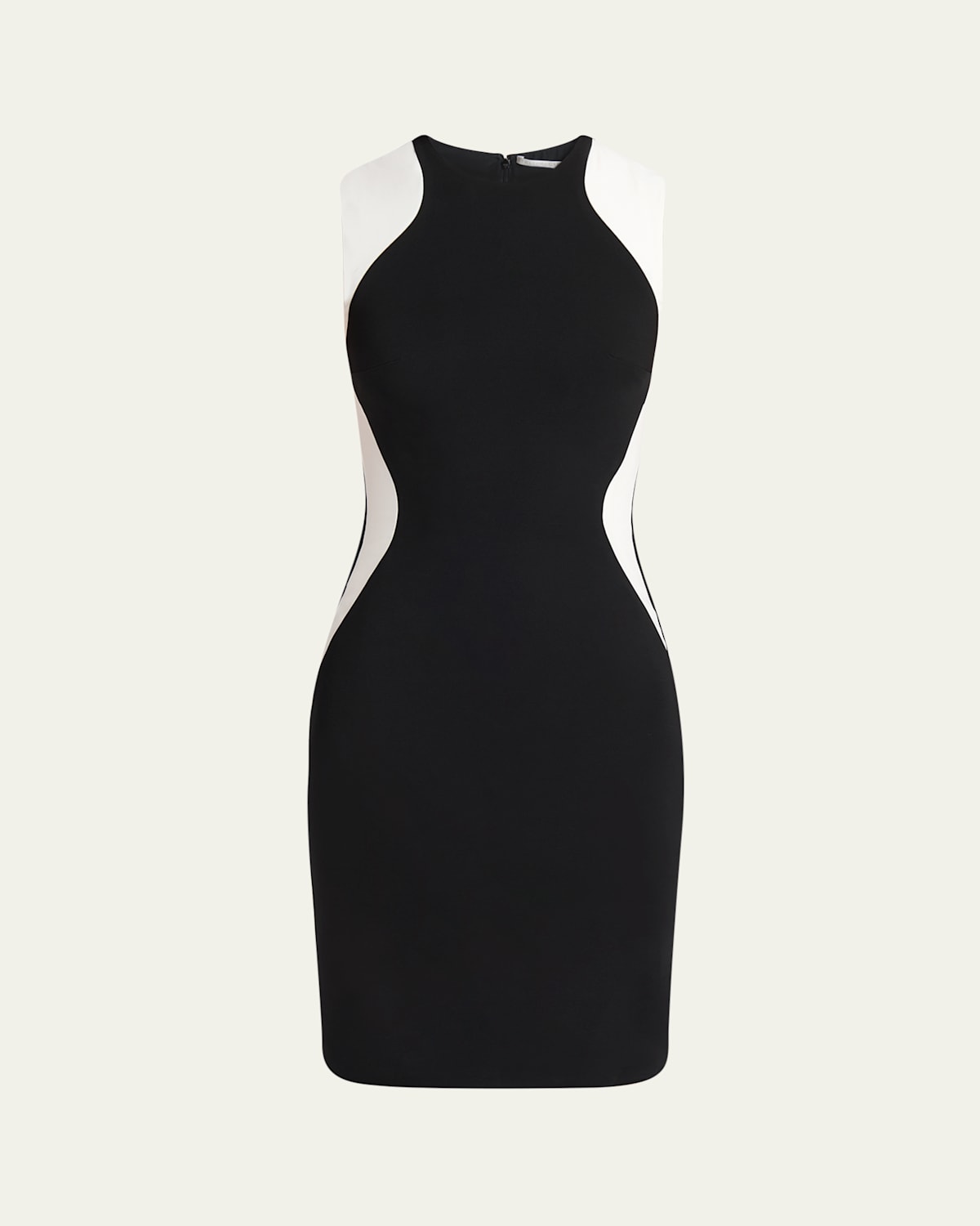 Shop Stella Mccartney Miracle Colorblock Mini Dress In Black