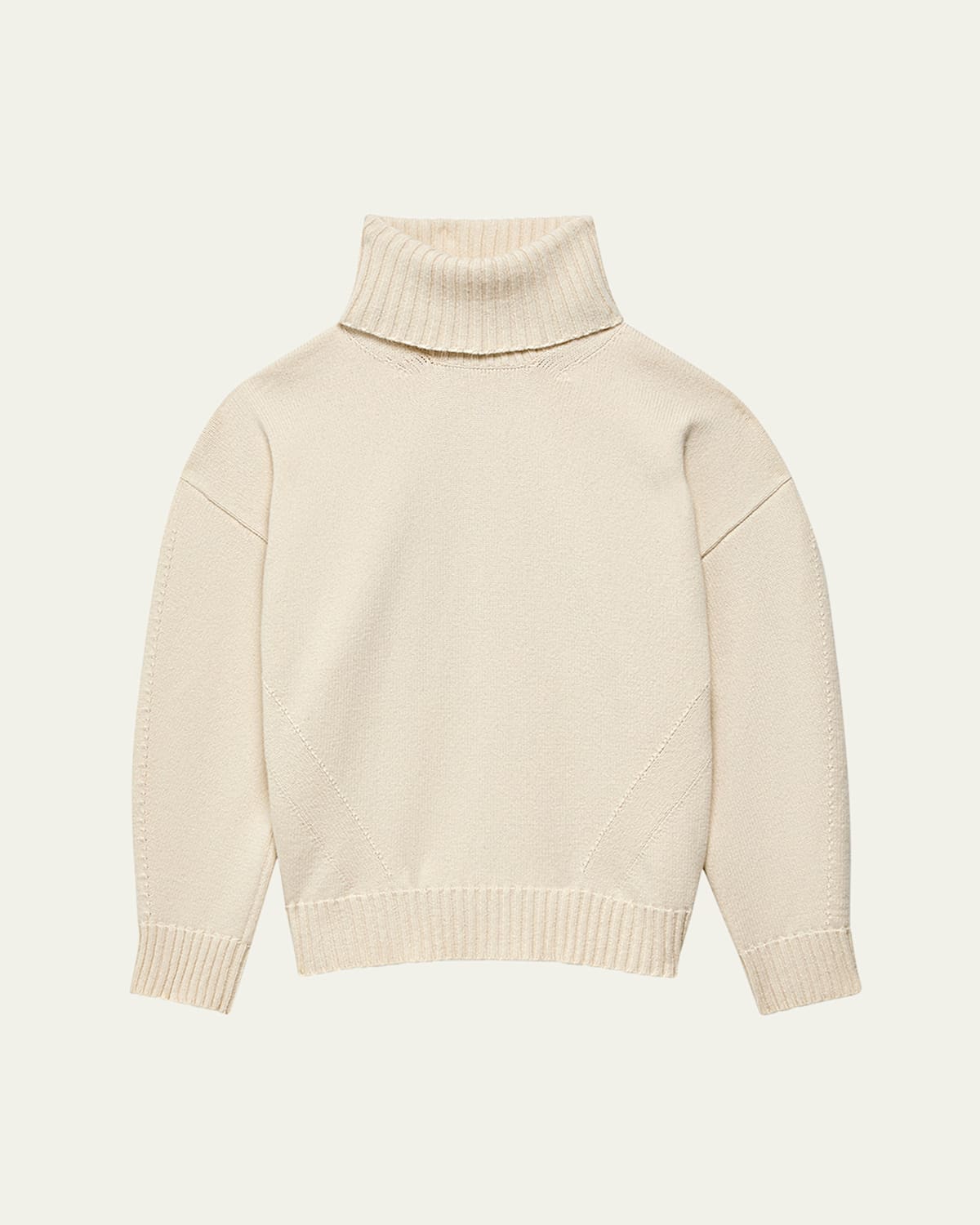 ANOTHER TOMORROW OVERSIZED LUXE CASHMERE WOOL TURTLENECK SWEATER 