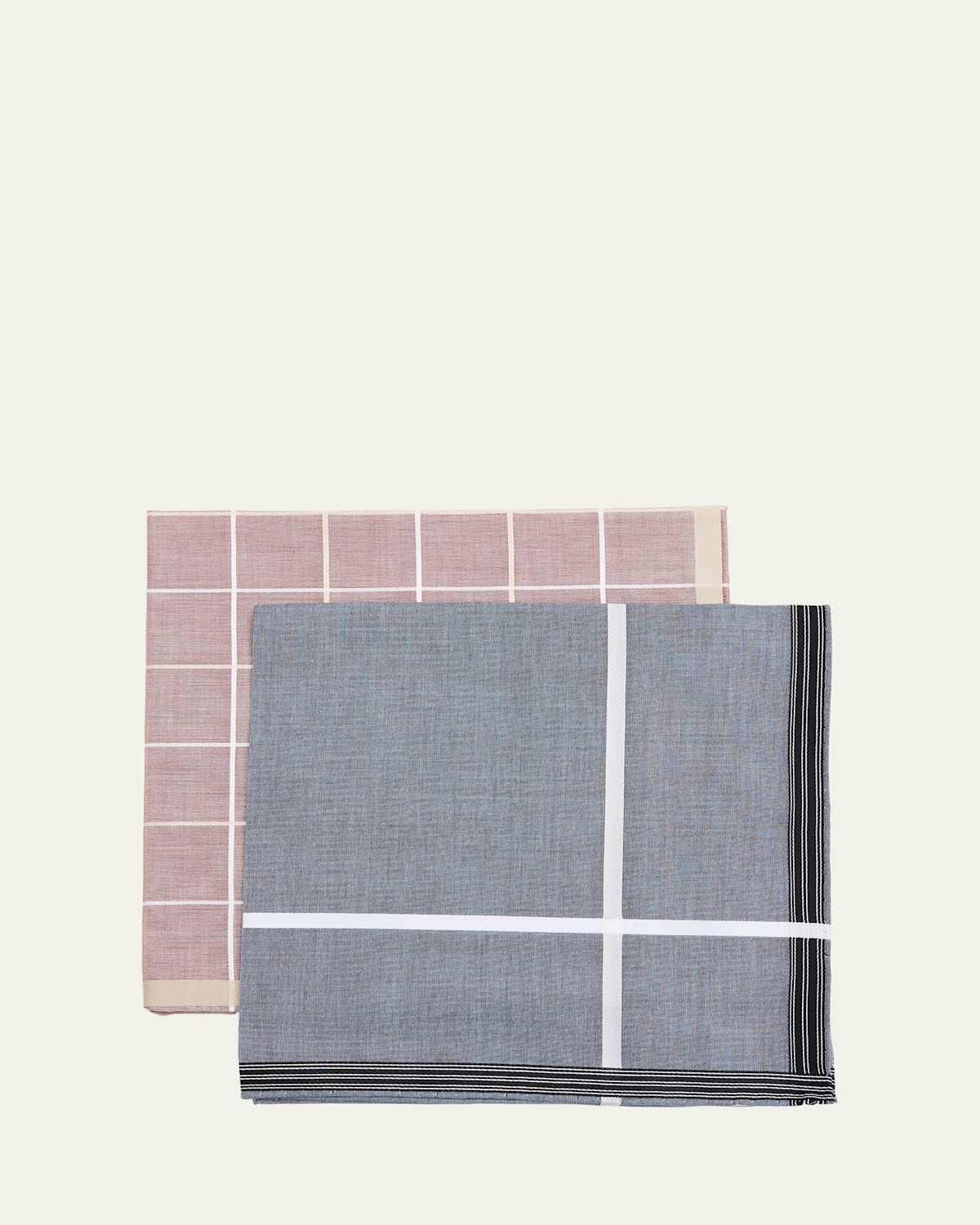 Simonnot Godard Men's 2-Pack Egyptian Cotton Handkerchiefs