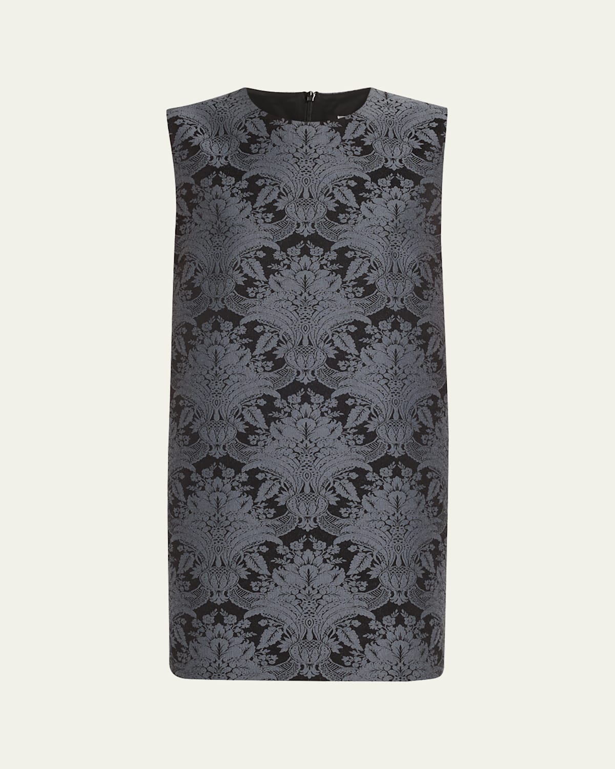 MAX MARA ROMANIA BAROQUE JACQUARD SLEEVELESS MINI DRESS 