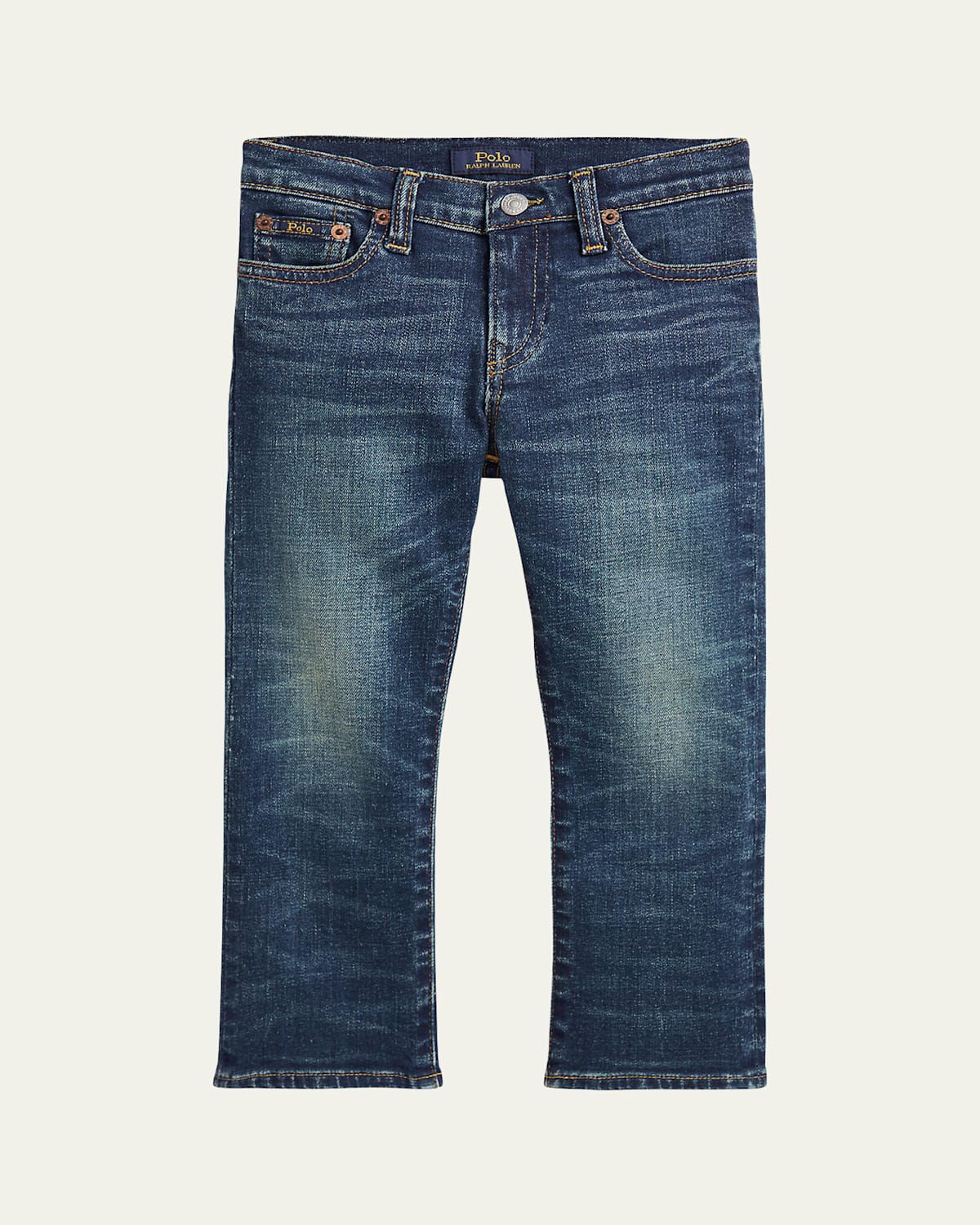 Boy's Medium Wash Bootcut Jeans, Size 2-7
