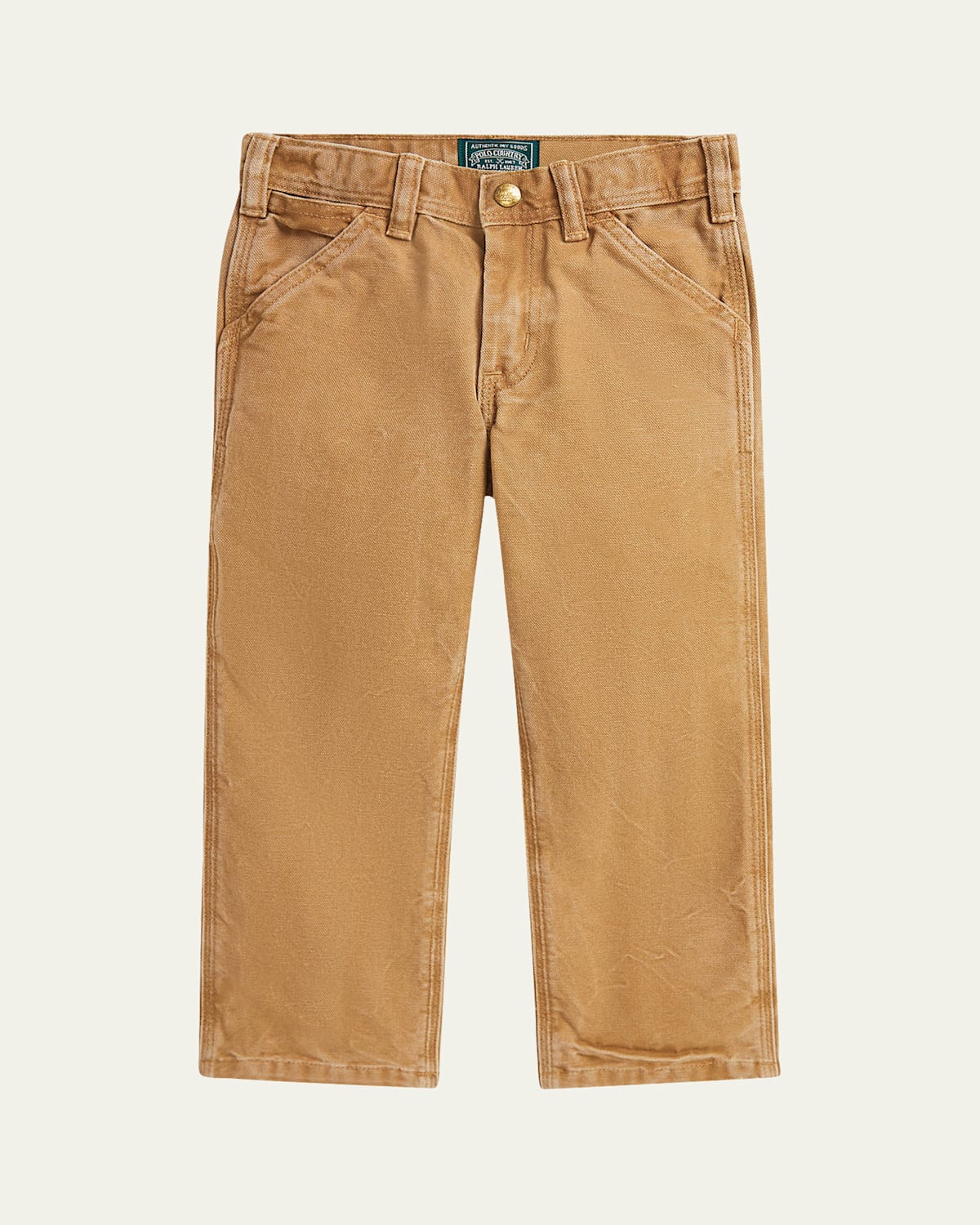 Boy's Canvas Utility Pants W/ Archival Patch, Size 2-7