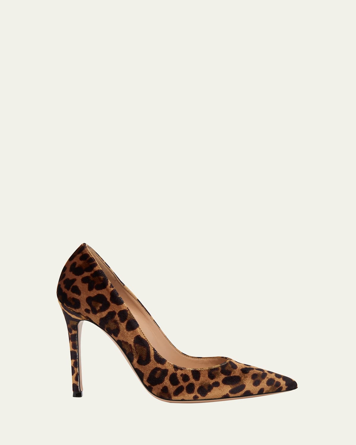 Gianvito Rossi Gianvito 105 Leopard-print Velvet Pumps In Leopard Print