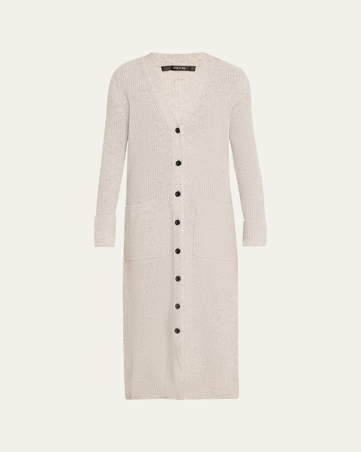 Isabella Long Wool-Cashmere Cardigan