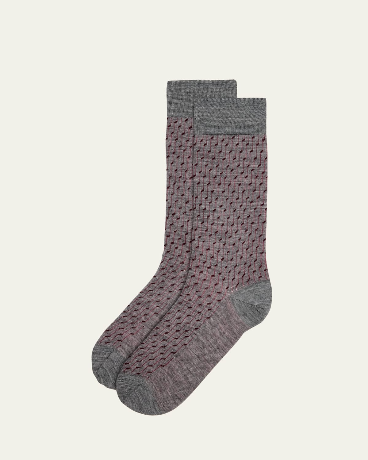 Men's Wool and Nylon Notes Crew Socks