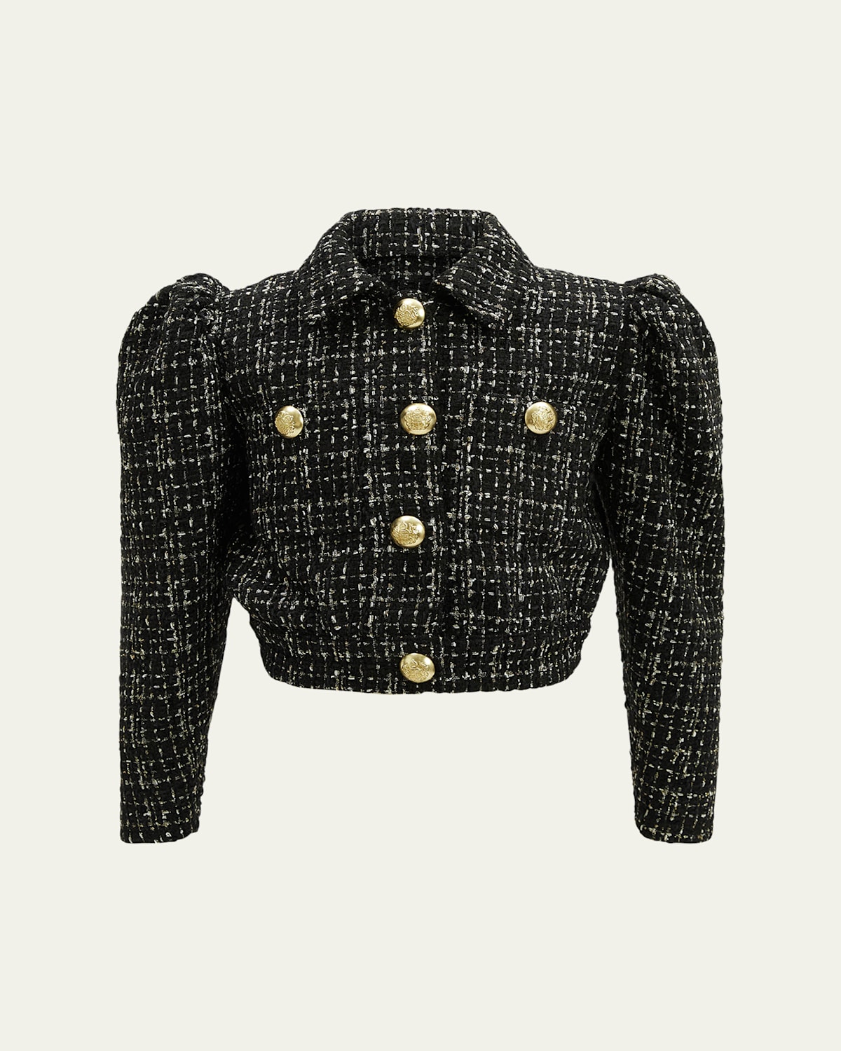Girl's Phoebe Cropped Boucle Jacket, Size 8-14