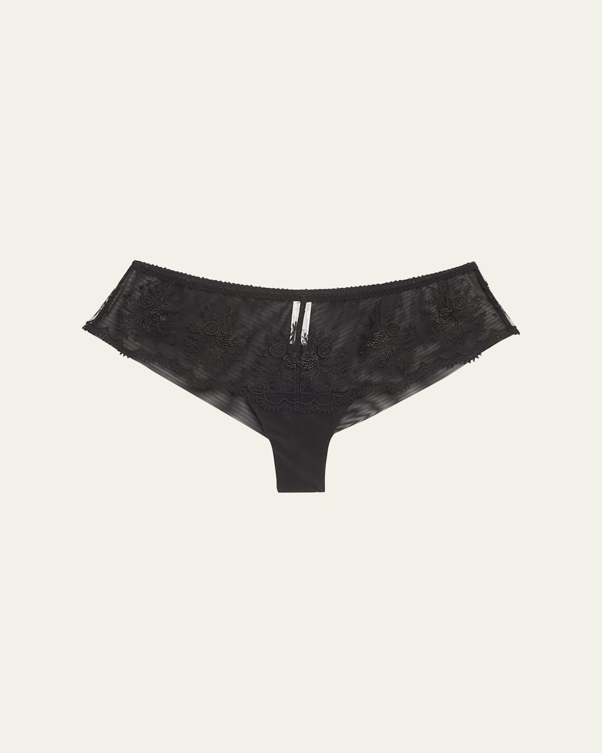 SIMONE PERELE INTRIGUE EMBROIDERED TULLE BOYSHORTS 
