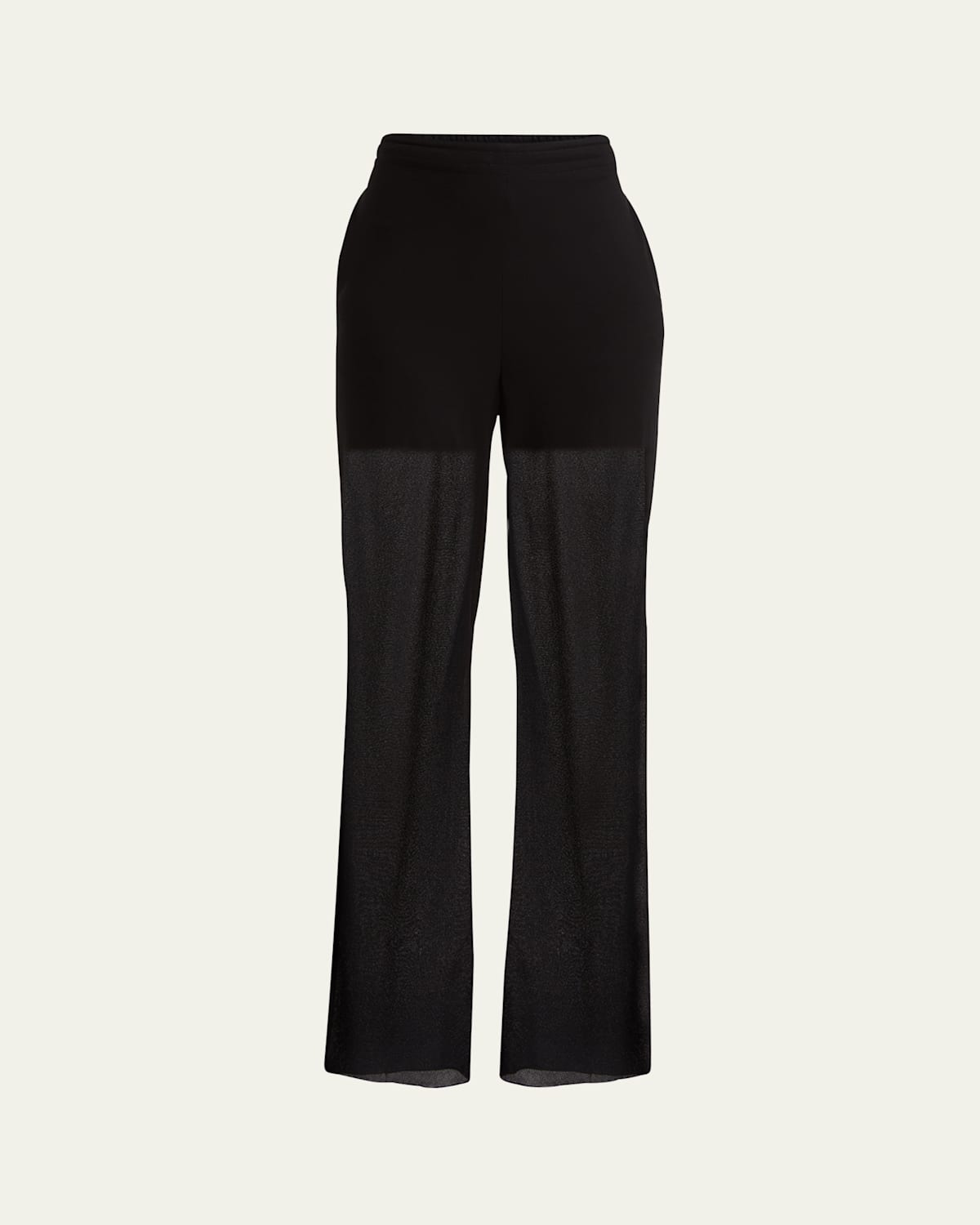 SETCHU DOUBLE SHEER STRAIGHT LEG PANTS 