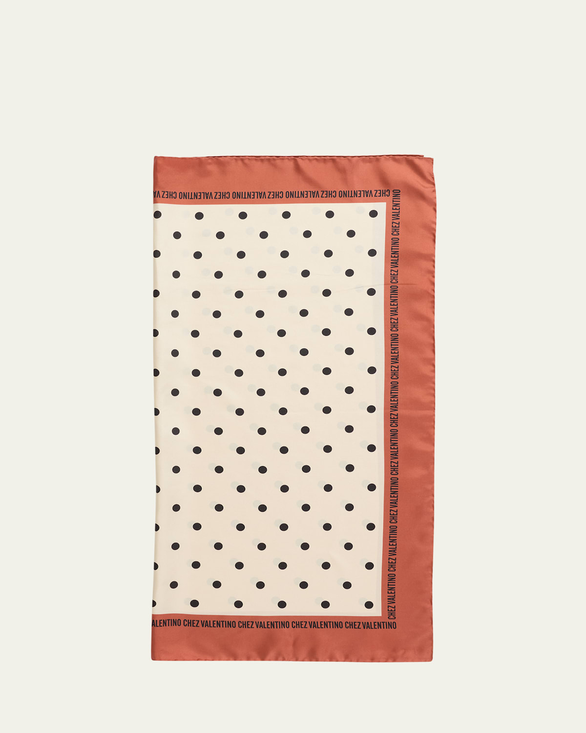 VALENTINO POLKA DOT SILK SCARF 