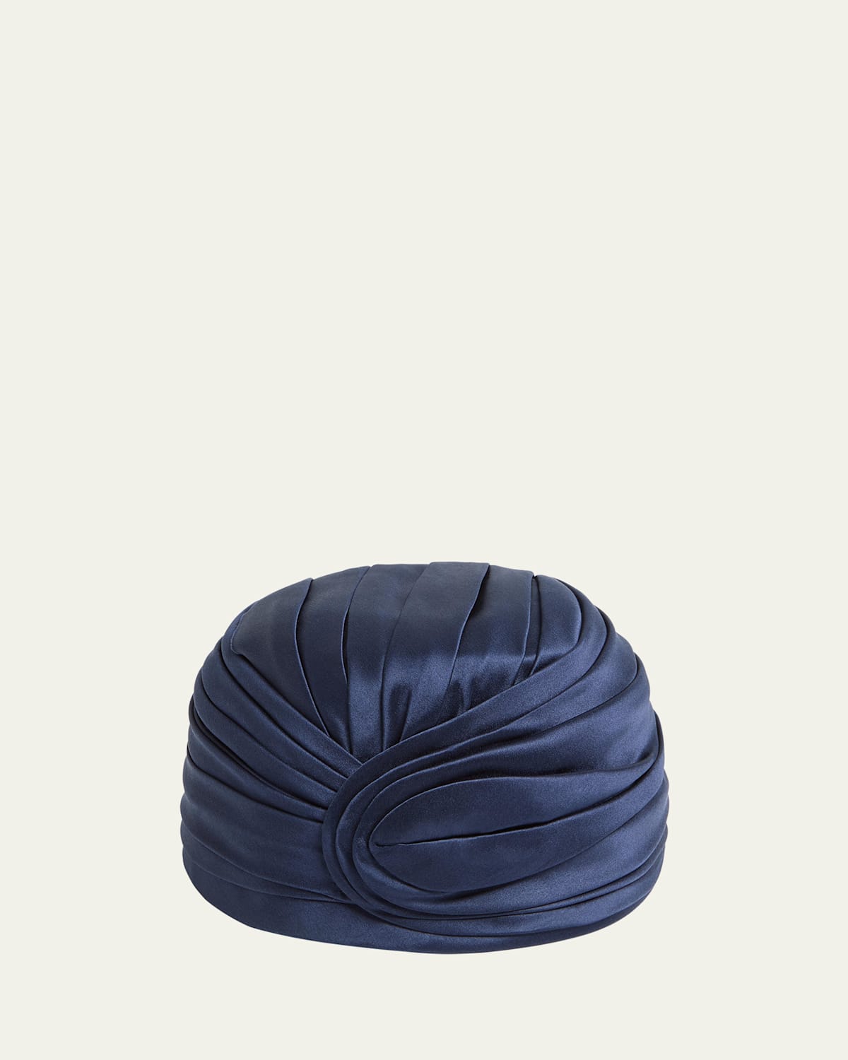 Valentino Rigid Silk & Nylon Turban In Gloom