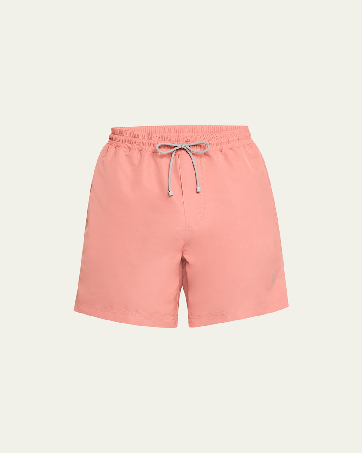 Brunello Cucinelli Men's Solid Swim Trunks In Grapefruit