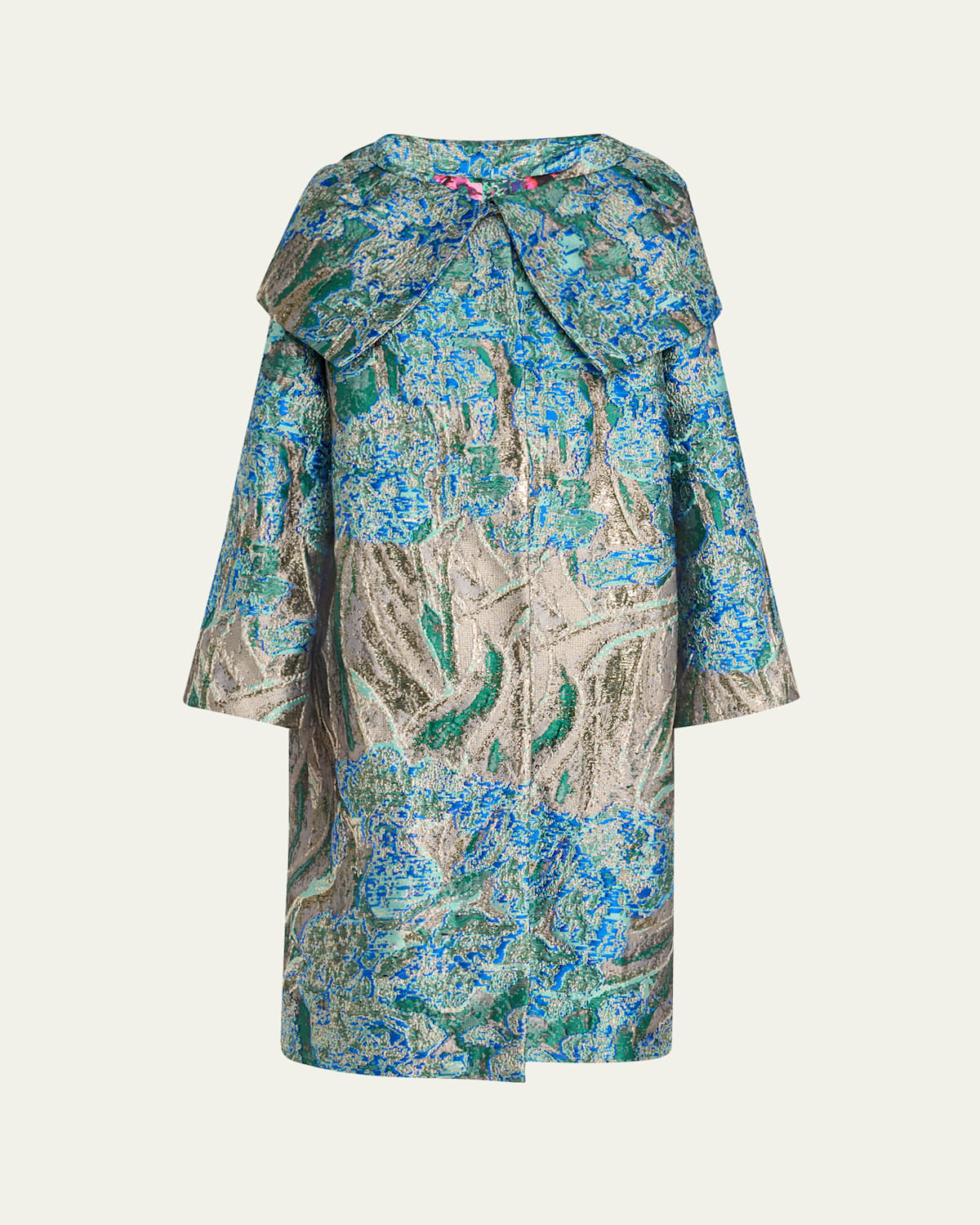 Anslem Jackie Metallic Opera Coat