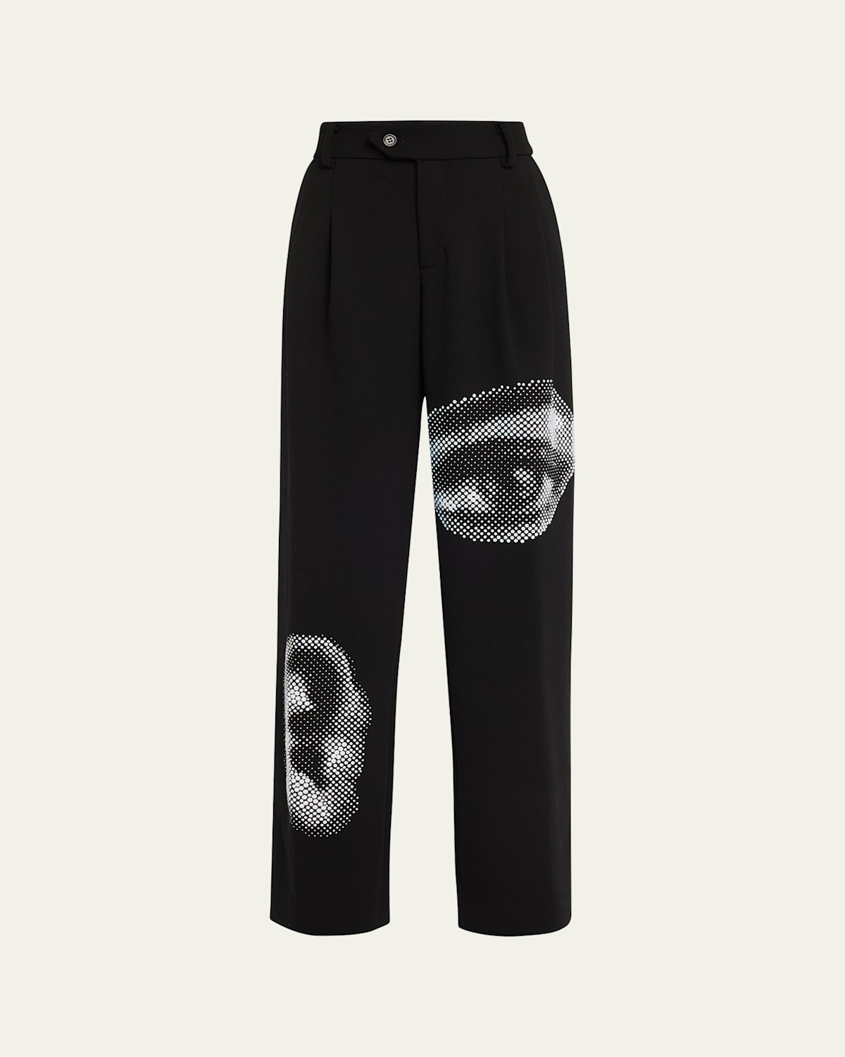 Libertine Five Senses Crystal Baggy Trousers In Black
