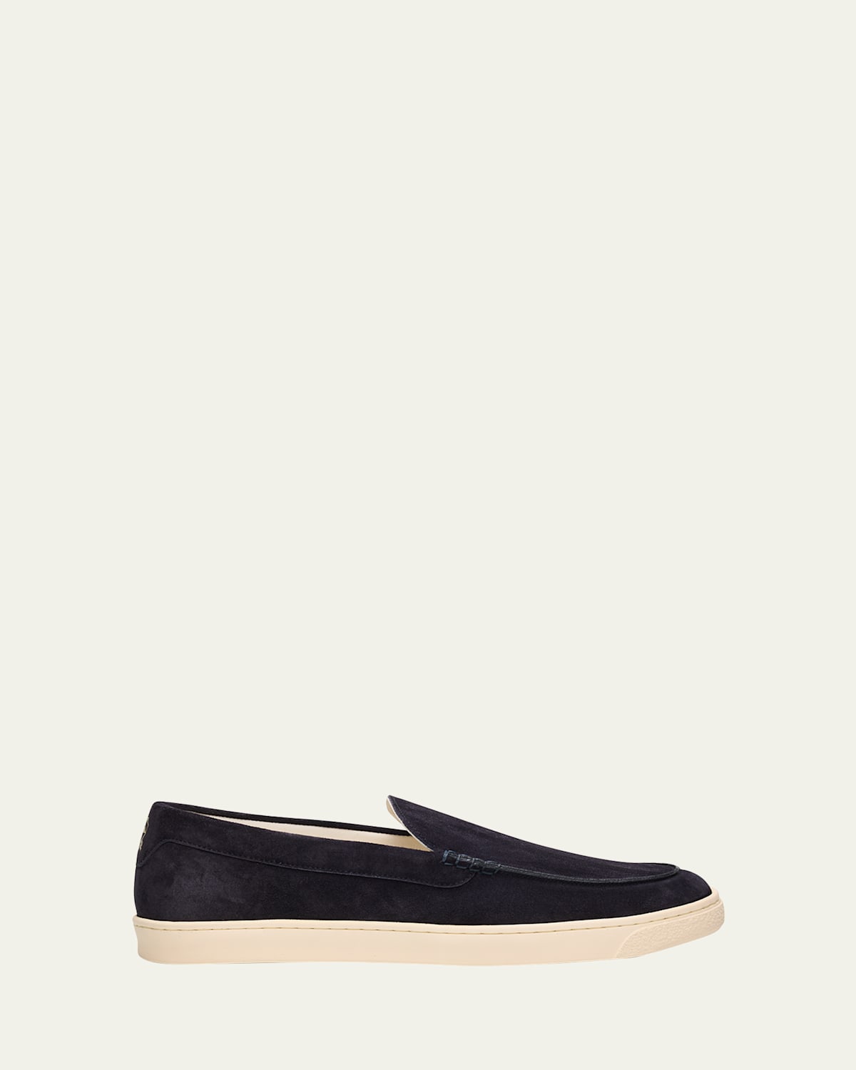 Brunello Cucinelli Suede Leather Loafers In Blue