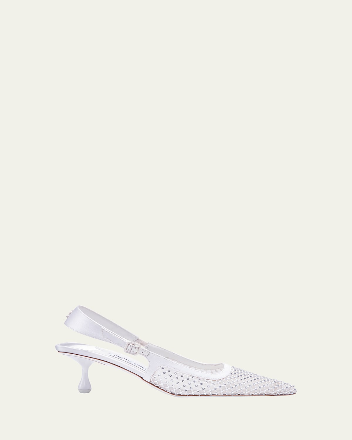 Jimmy Choo Amel Crystal Net Slingback Pumps