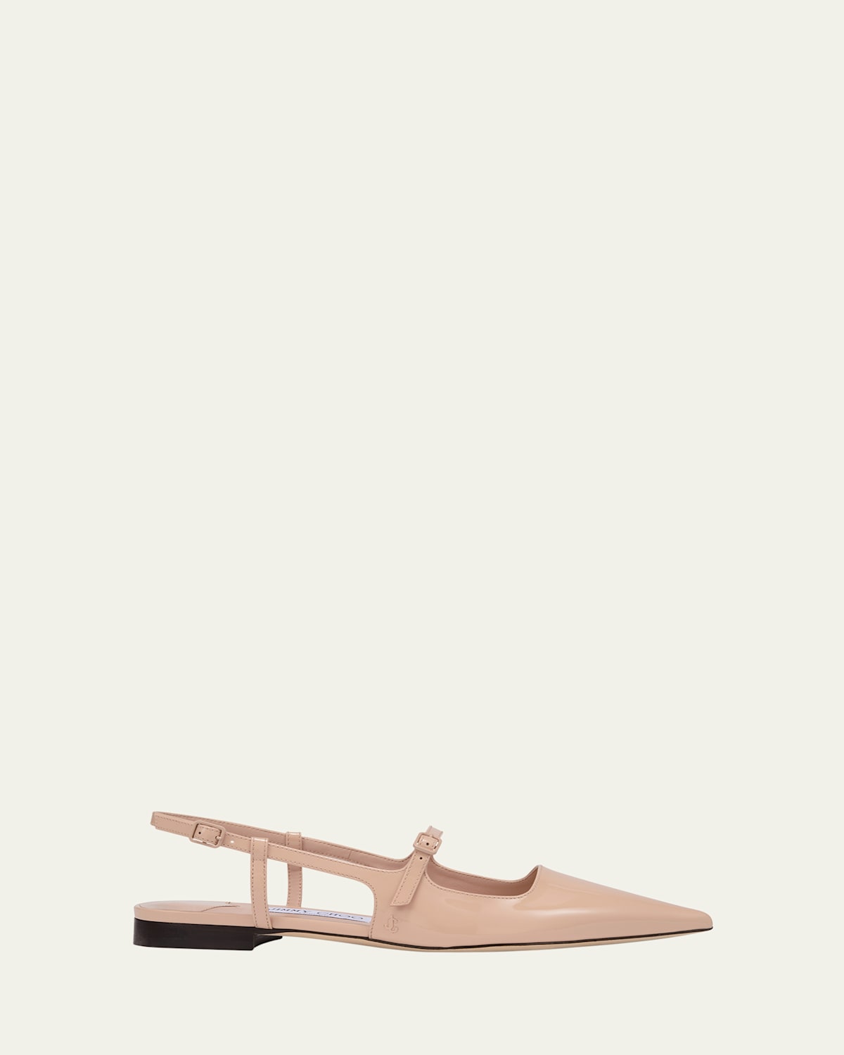 Jimmy Choo Didi Patent Leather Slingback Flats In Macaron