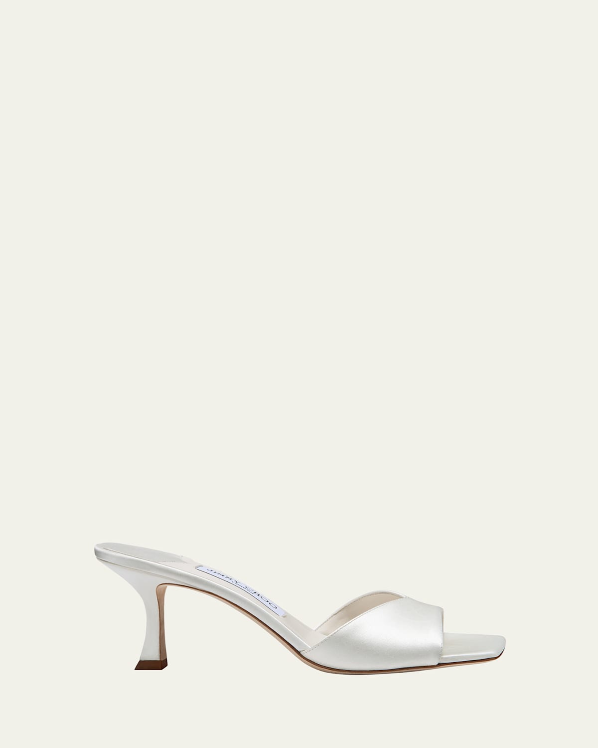 Jimmy Choo Womens Ivory Skye 70 Single-strap Leather Heeled Mules In Ivory