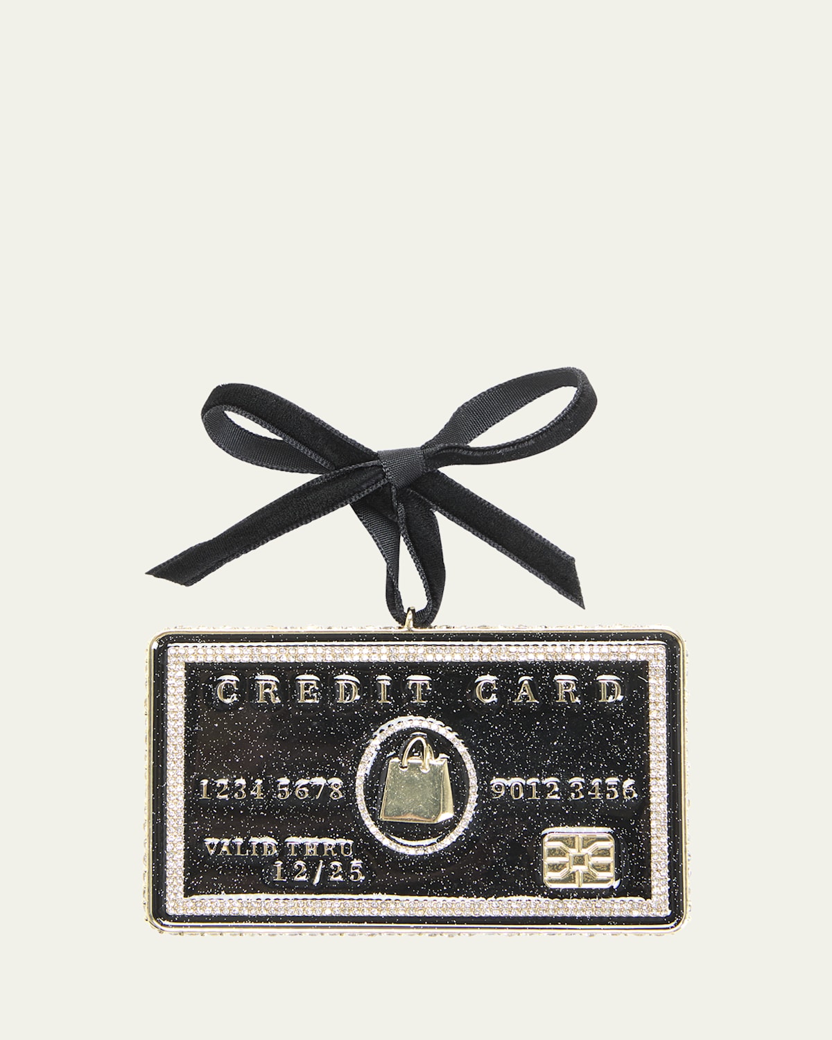 Baublebar Black Credit Card Christmas Ornament In Black