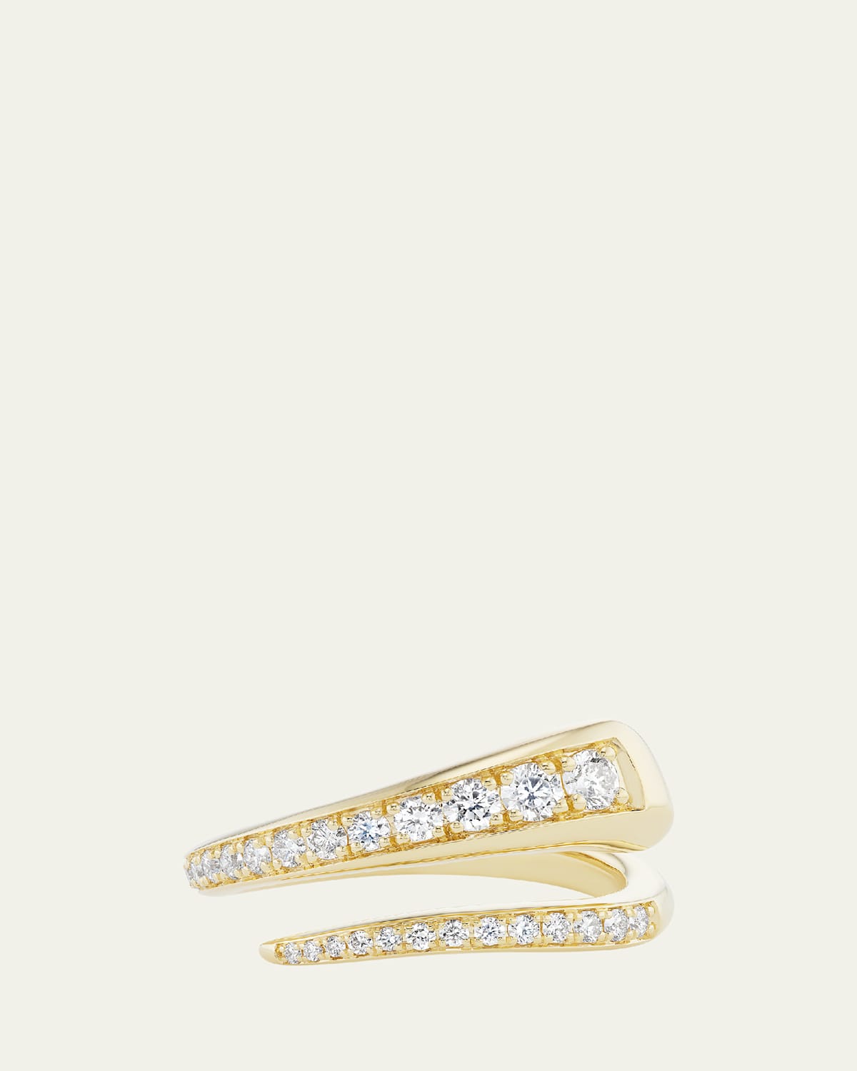 18K Yellow Gold Diamond Wrap Ring