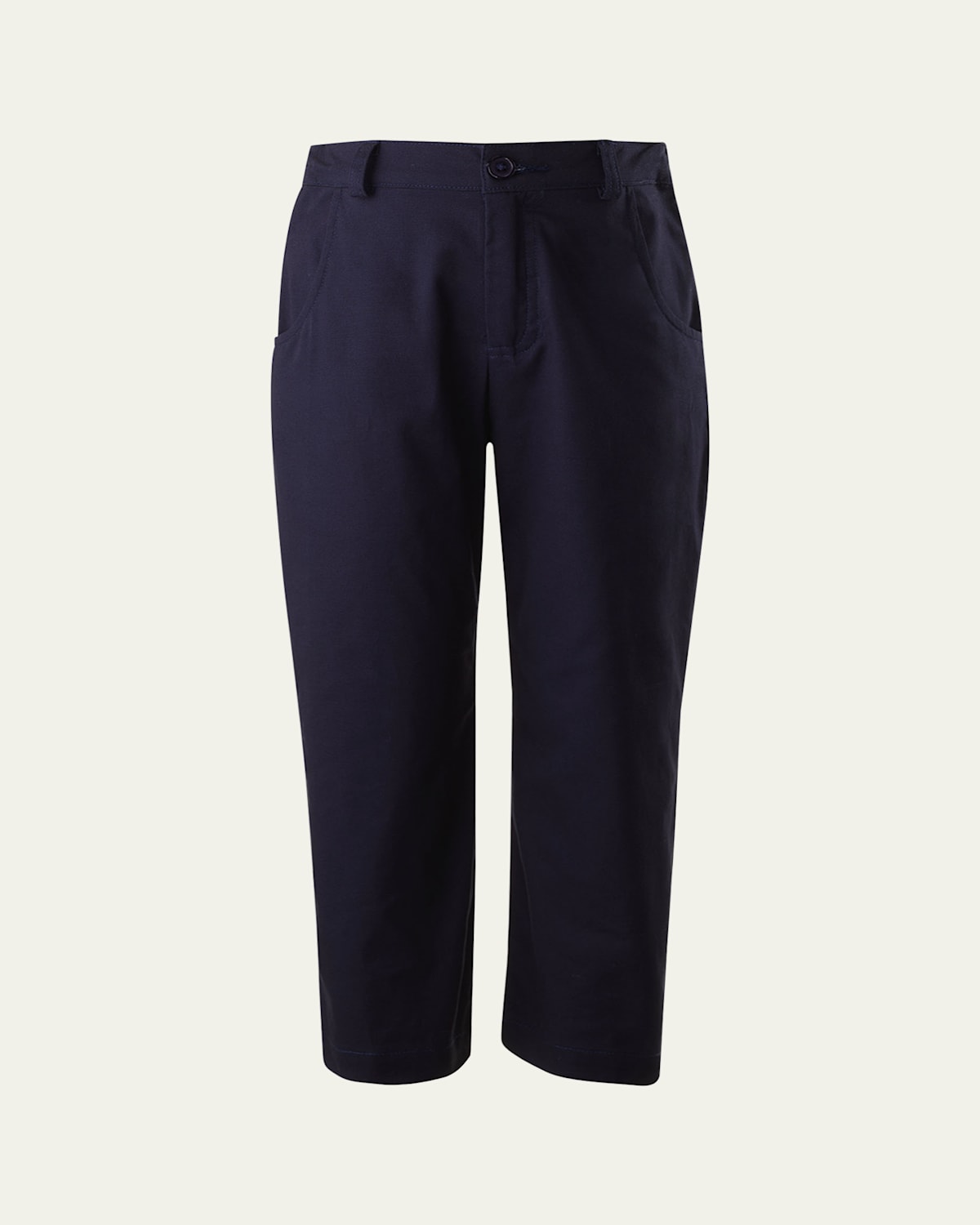 Rachel Riley Boy's Cotton Twill Trousers In Navy