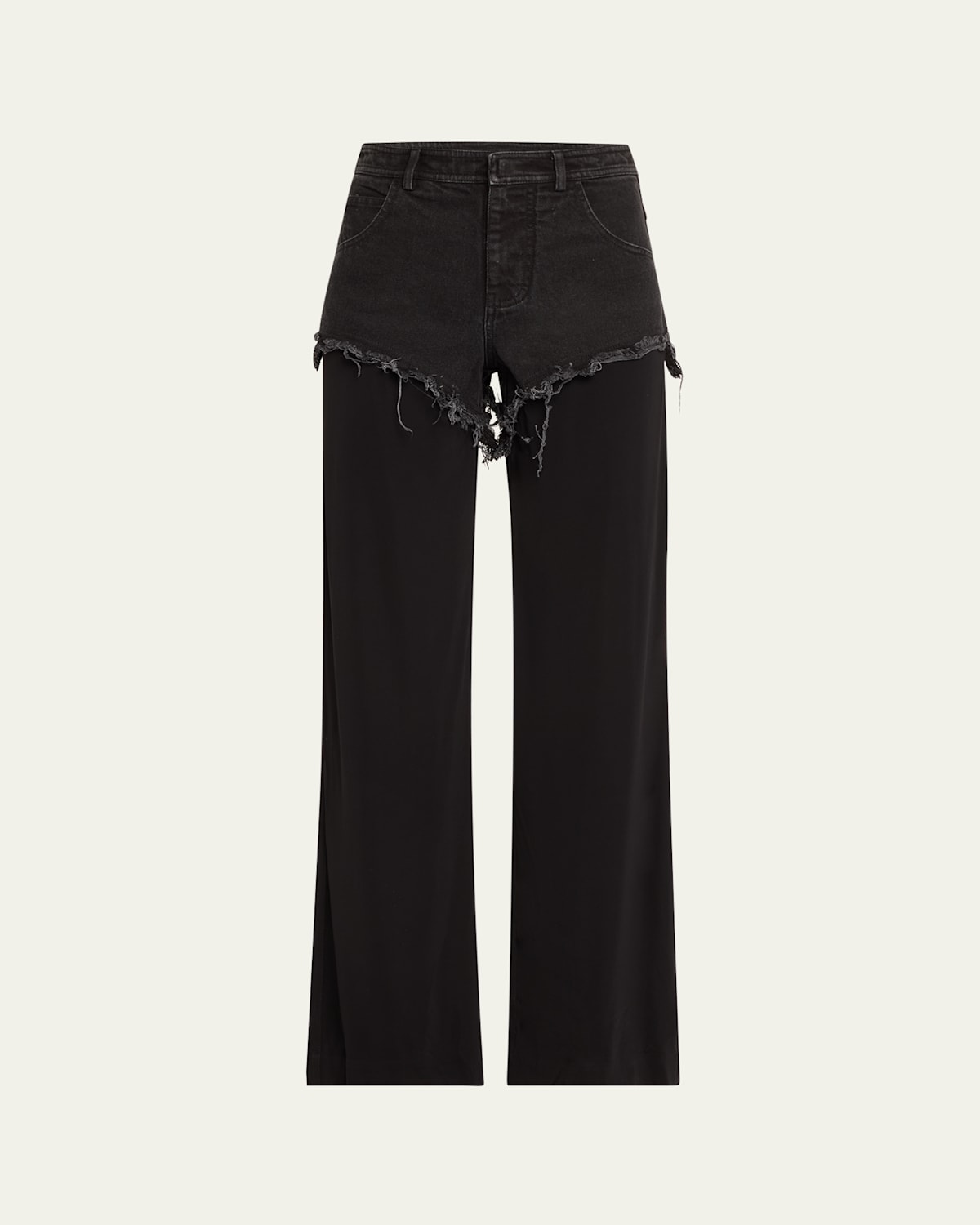 Duke Splice Layered Straight Jeans