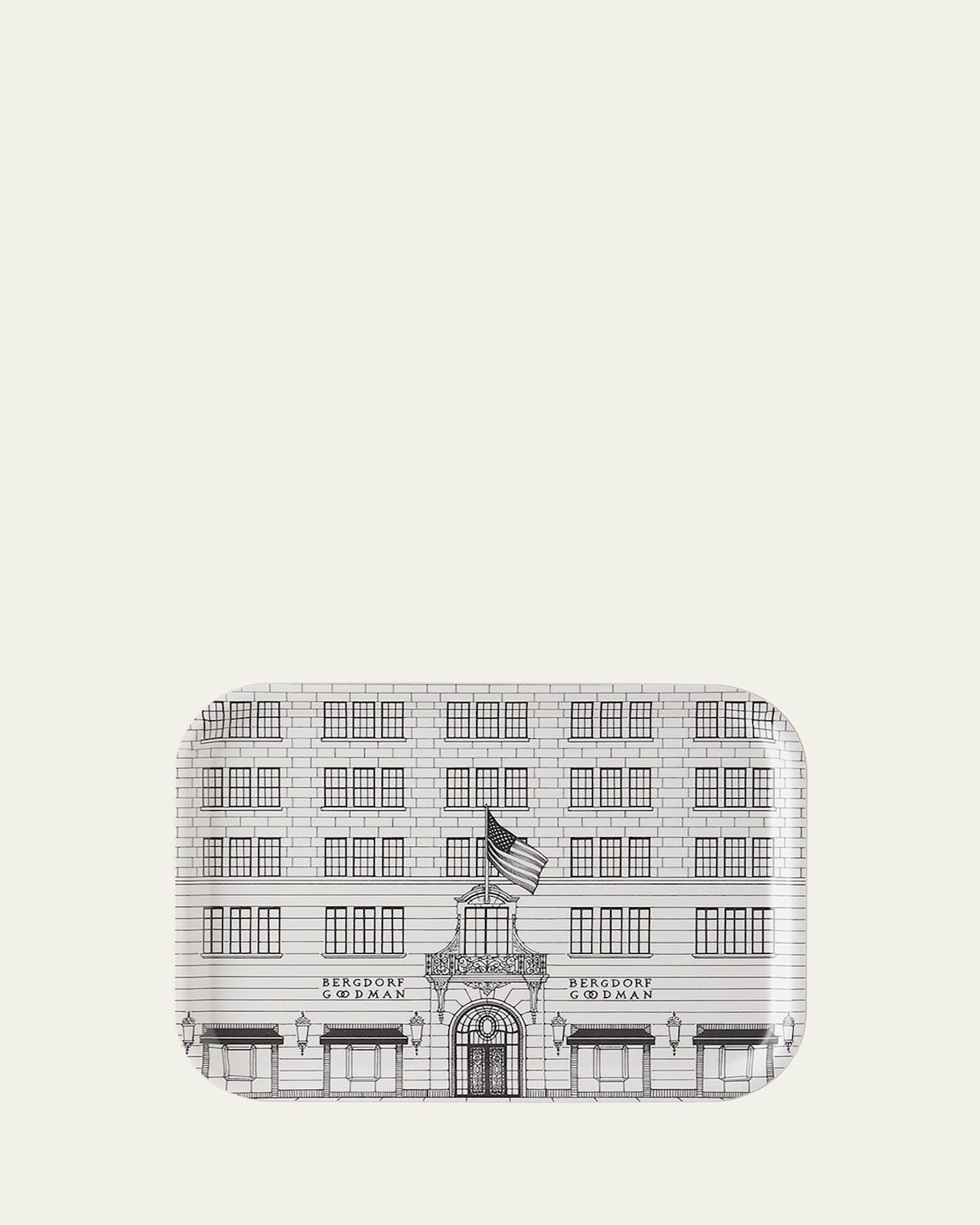 Rory Dobner Bg Small Rectangular Tray In Black White