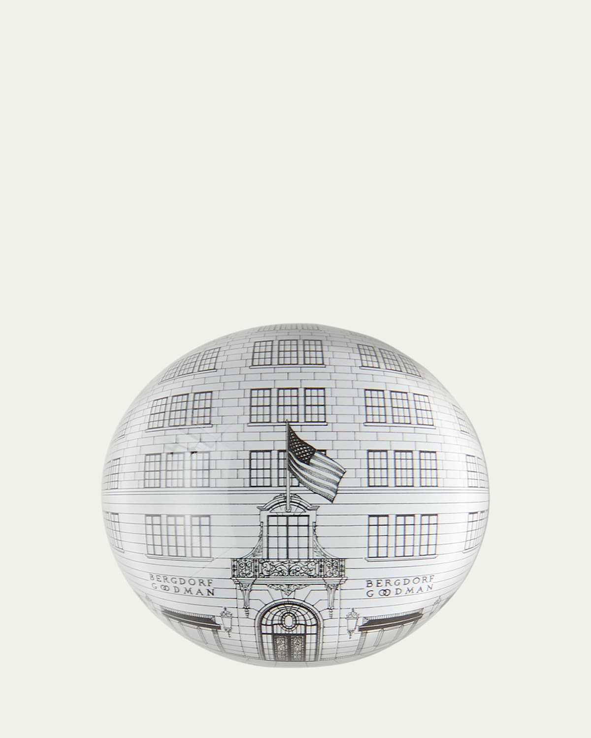 Rory Dobner Bg Crystal Paperweight In Black White