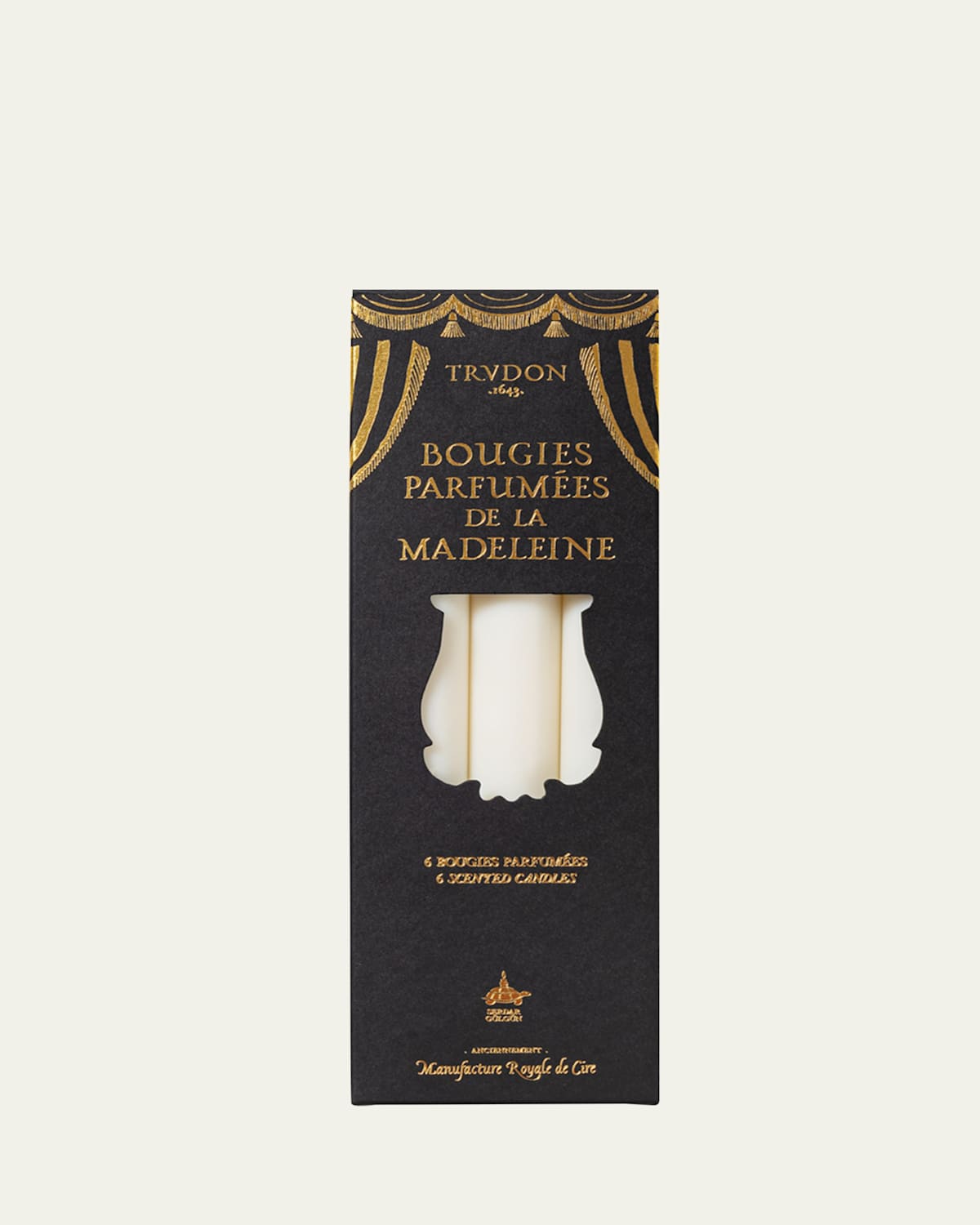 Gabriel Gourmand Chimney Fire Madeline Taper Candles, Set of 6