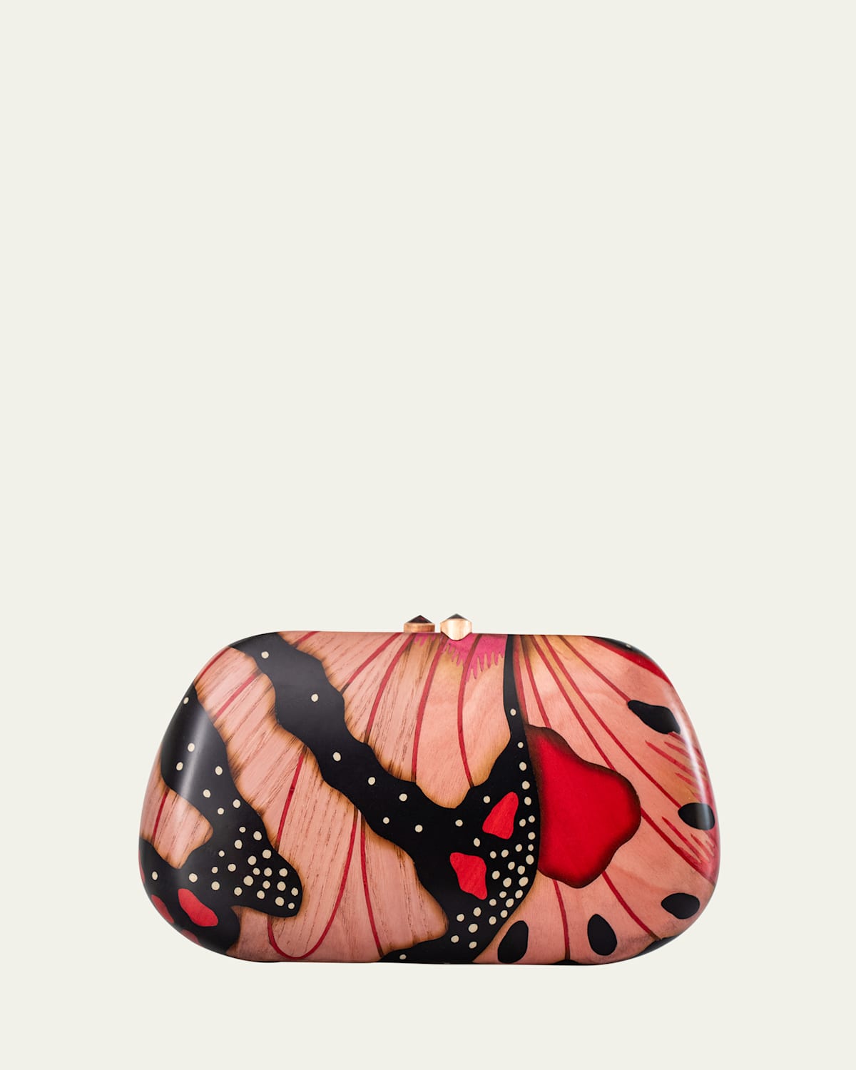 18K Rose Gold Marquetry Clutch