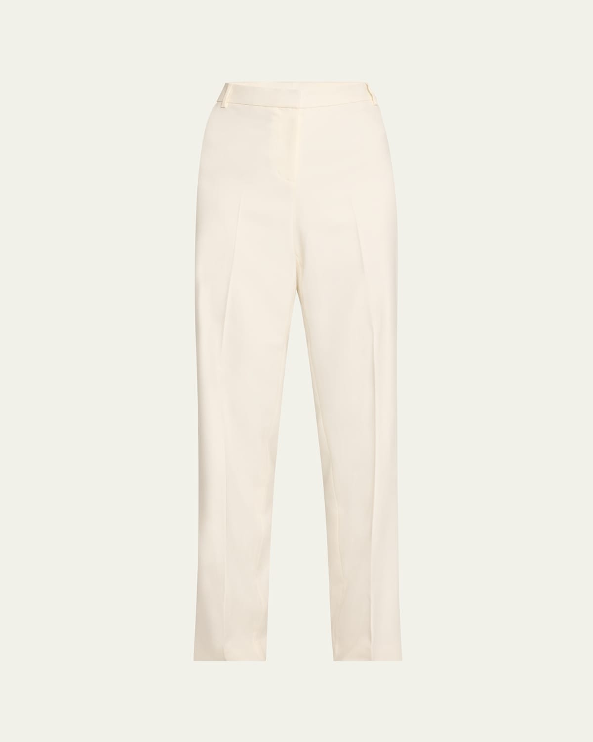 Kobi Halperin Karla Mid-rise Straight-leg Pants In Ivory