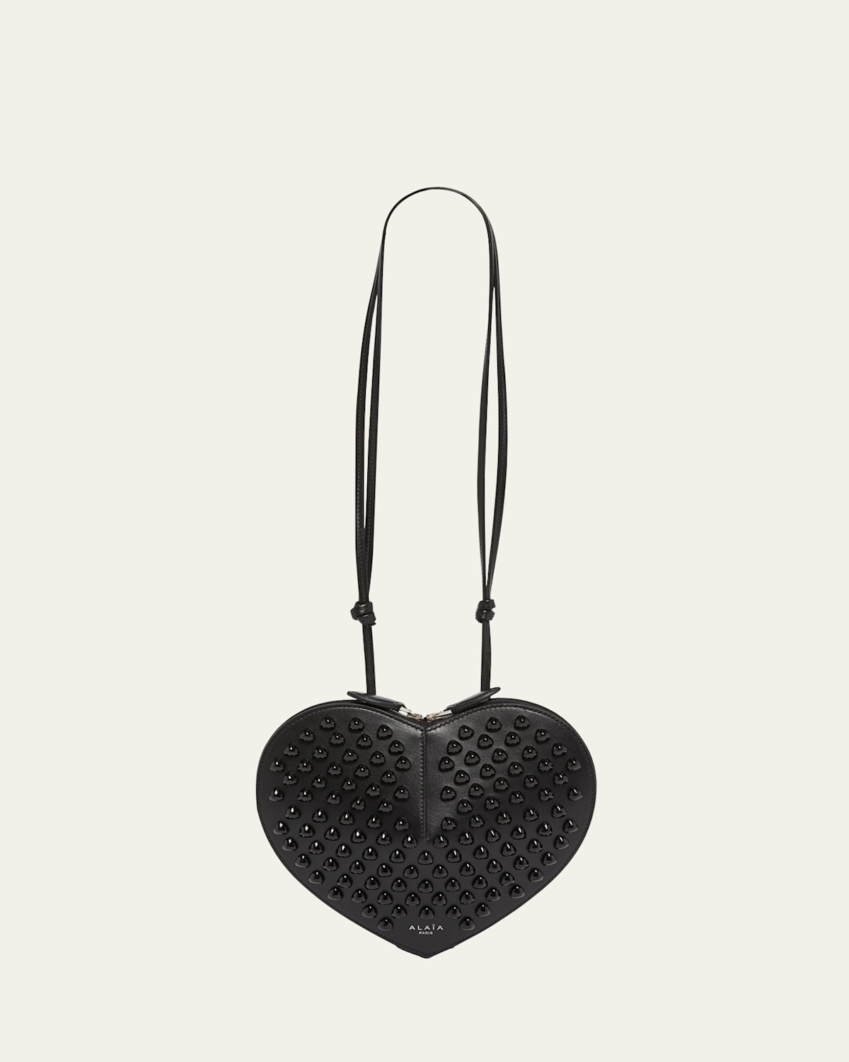 Le Coeur Studded Shoulder Bag in Calf Leather