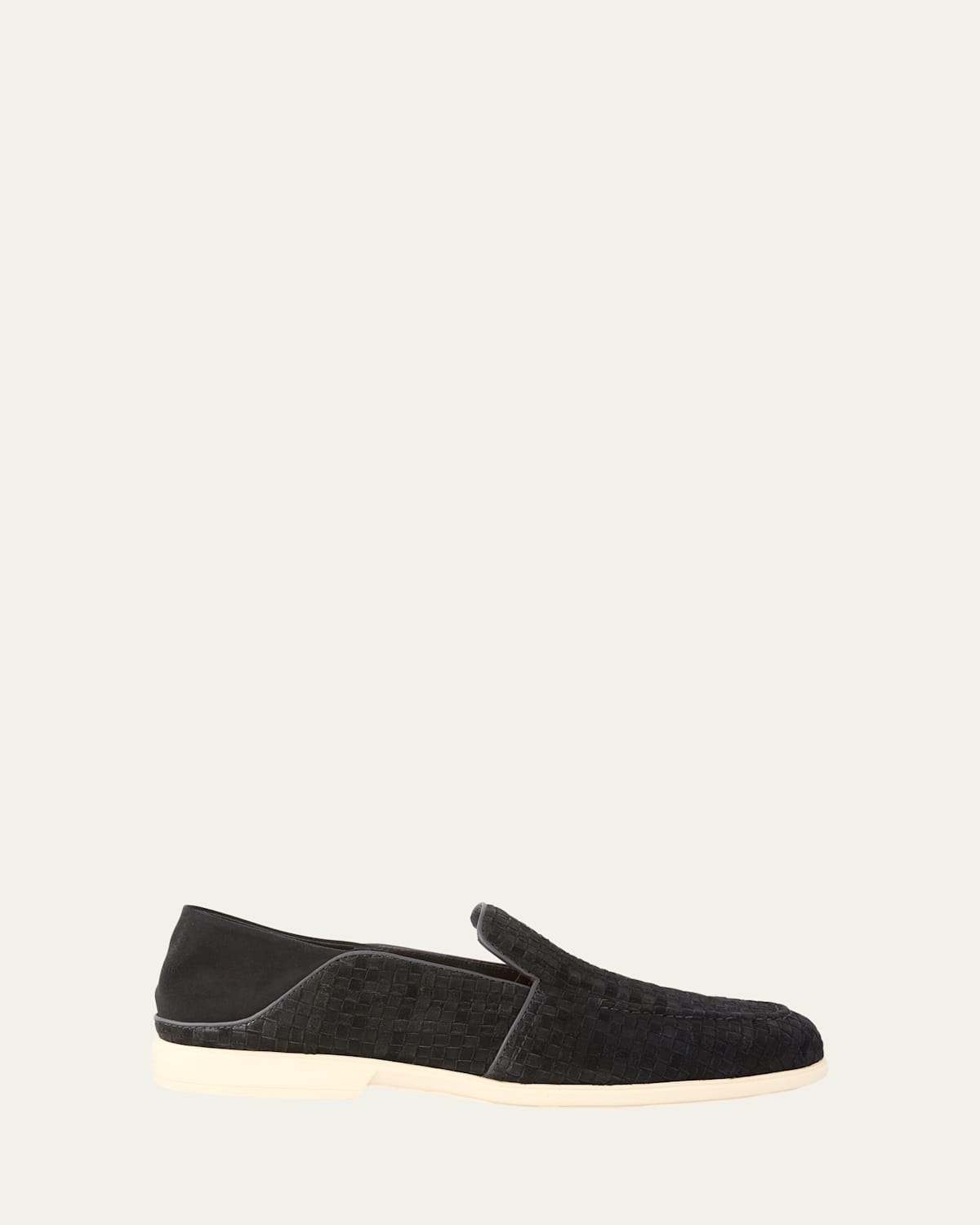 Men's Theo Woven Suede Loafers