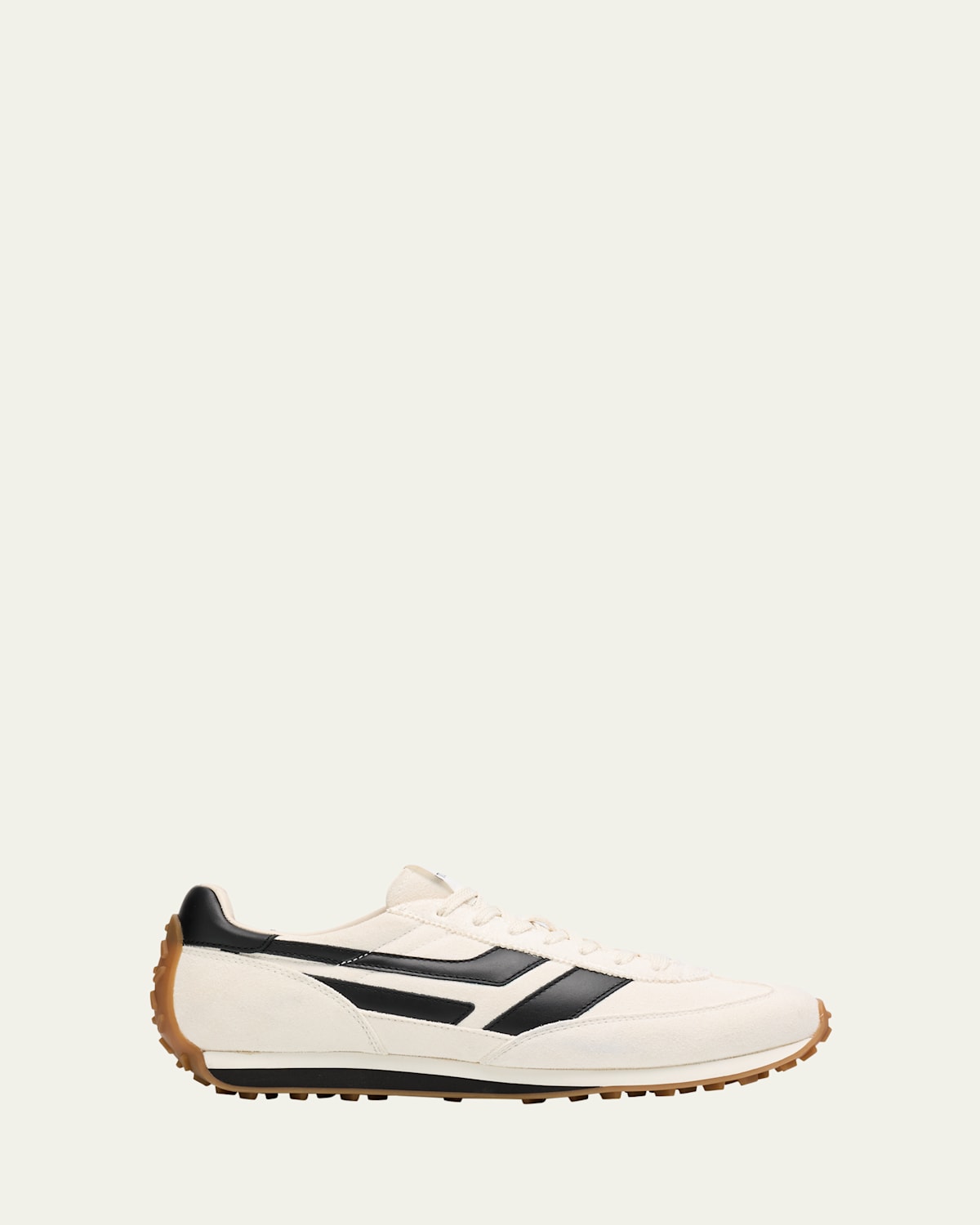 Shop Tom Ford Men's Mick Tech Fabric And Suede Sneakers In White/black