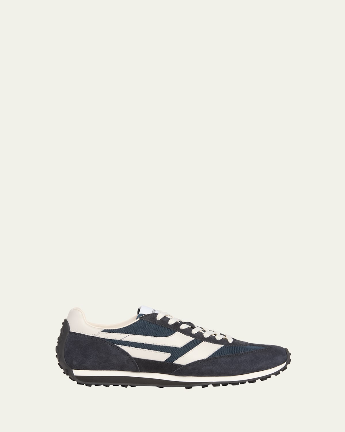 Shop Tom Ford Men's Mick Tech Fabric And Suede Sneakers In Navy/white