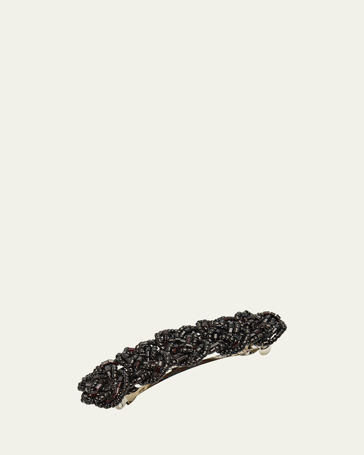 Beaded Braided Barrette