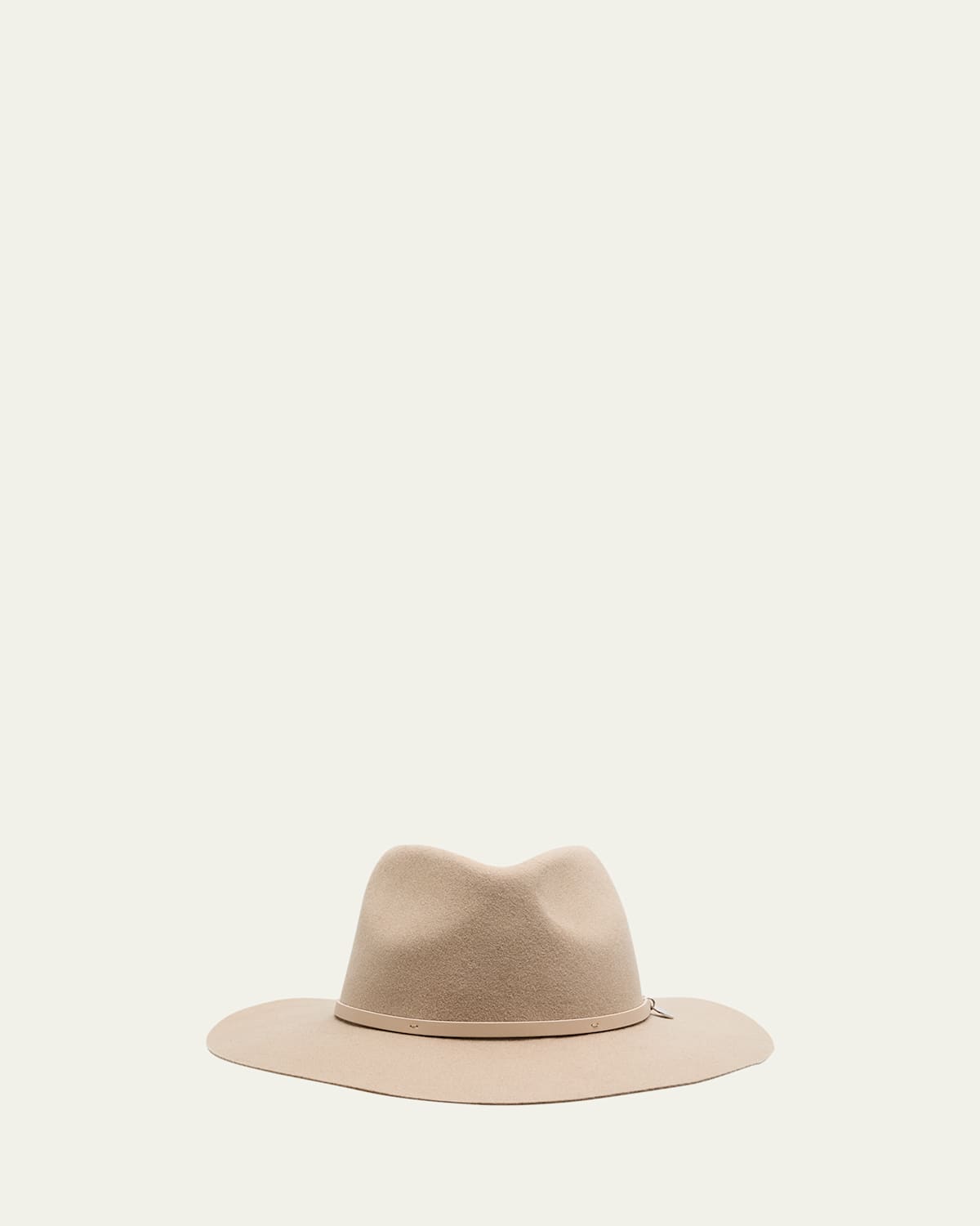 Rag & Bone City Felt Wide Brim Fedora In Lightsand