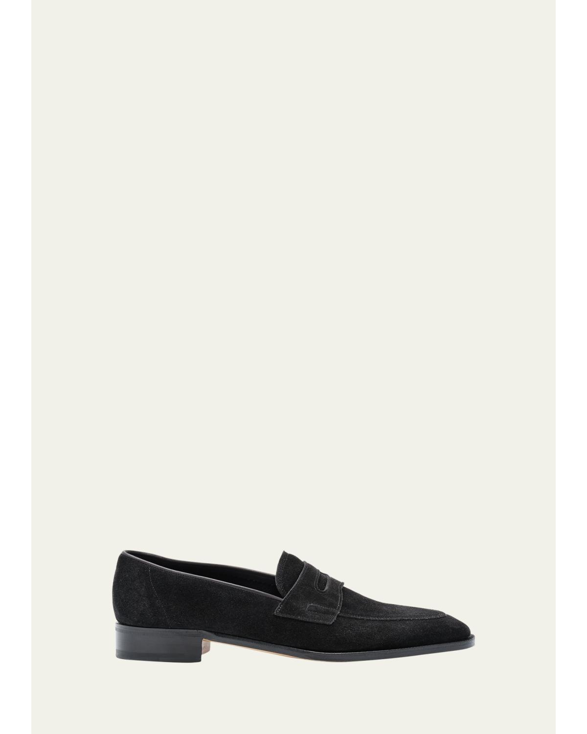 Men'S James Suede Penny Loafers